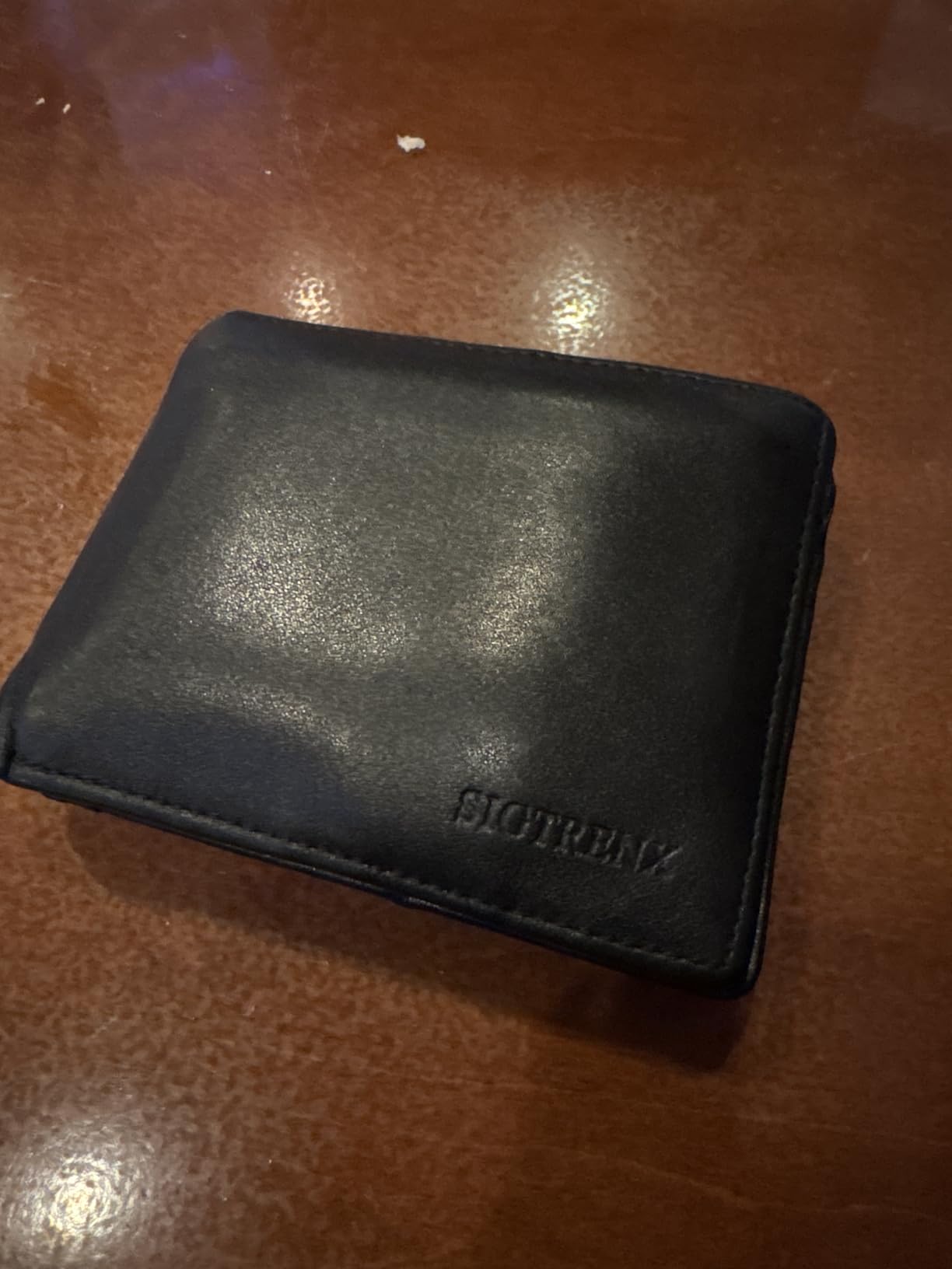 Leather Wallets for Men, Genuine Leather Mens Wallets Bifold Rfid Blocking with 2 ID Windows customer photo 2