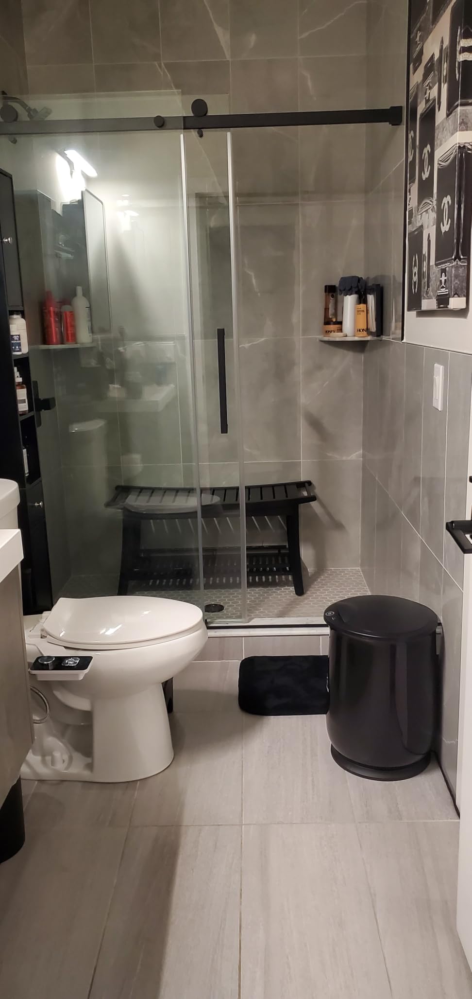 Comfier Hot Towel Warmers for Bathroom, Gifts for Dad,Him,Her, Large Towel Warmer, Heat Towels in 10 Minutes, Blanket Warmers for Home, Auto Shut Off, Bathrobes, Baby Blanket(Black) customer photo 1