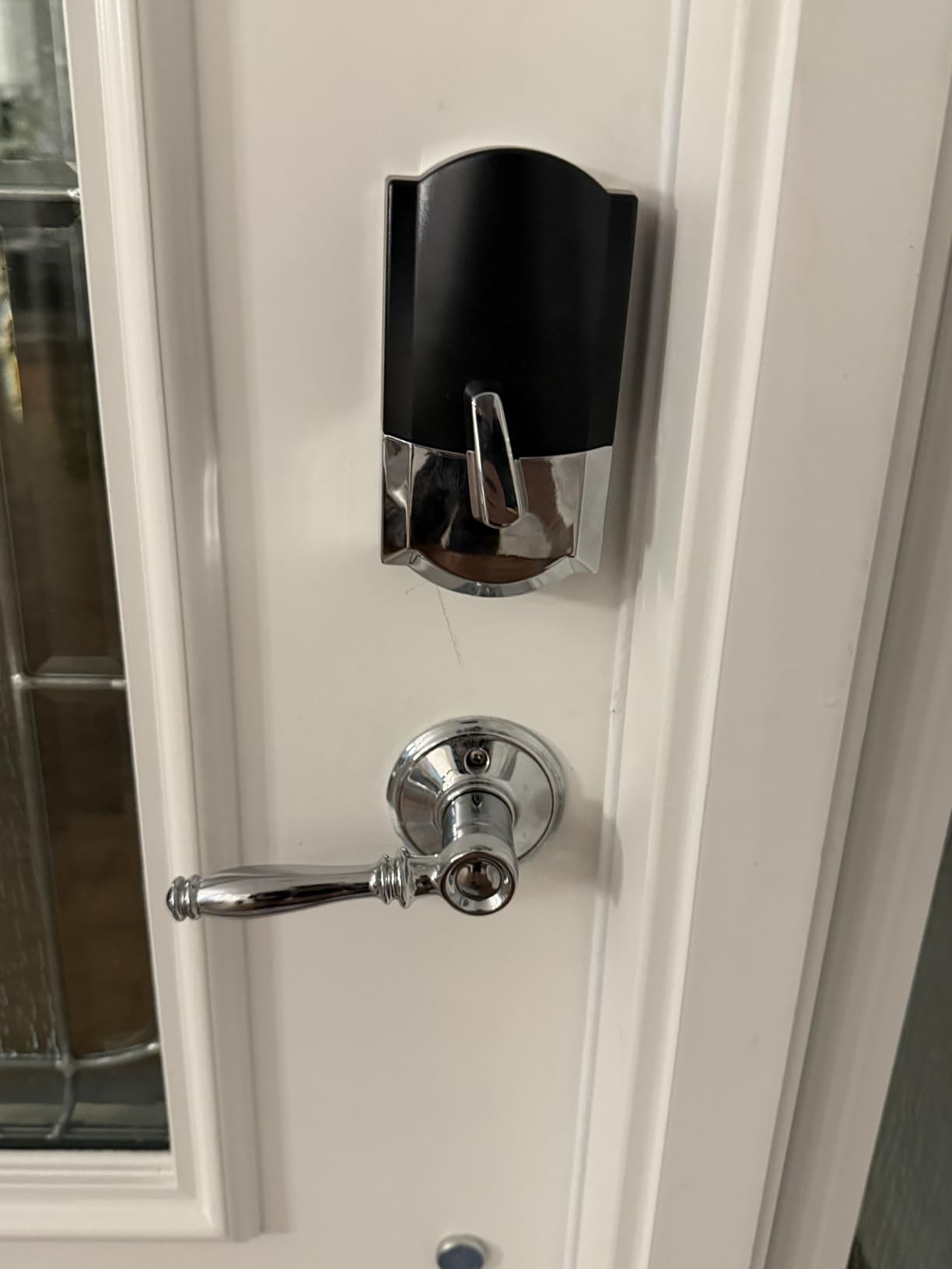 Schlage Encode Plus Smart Wi-Fi Lock for Front Door, Keyless Entry Deadbolt, Unlock with Apple Watch, Built-in WiFi and App Control, Easy Install, Alexa & Apple HomeKit Compatible, Matte Black customer photo 1