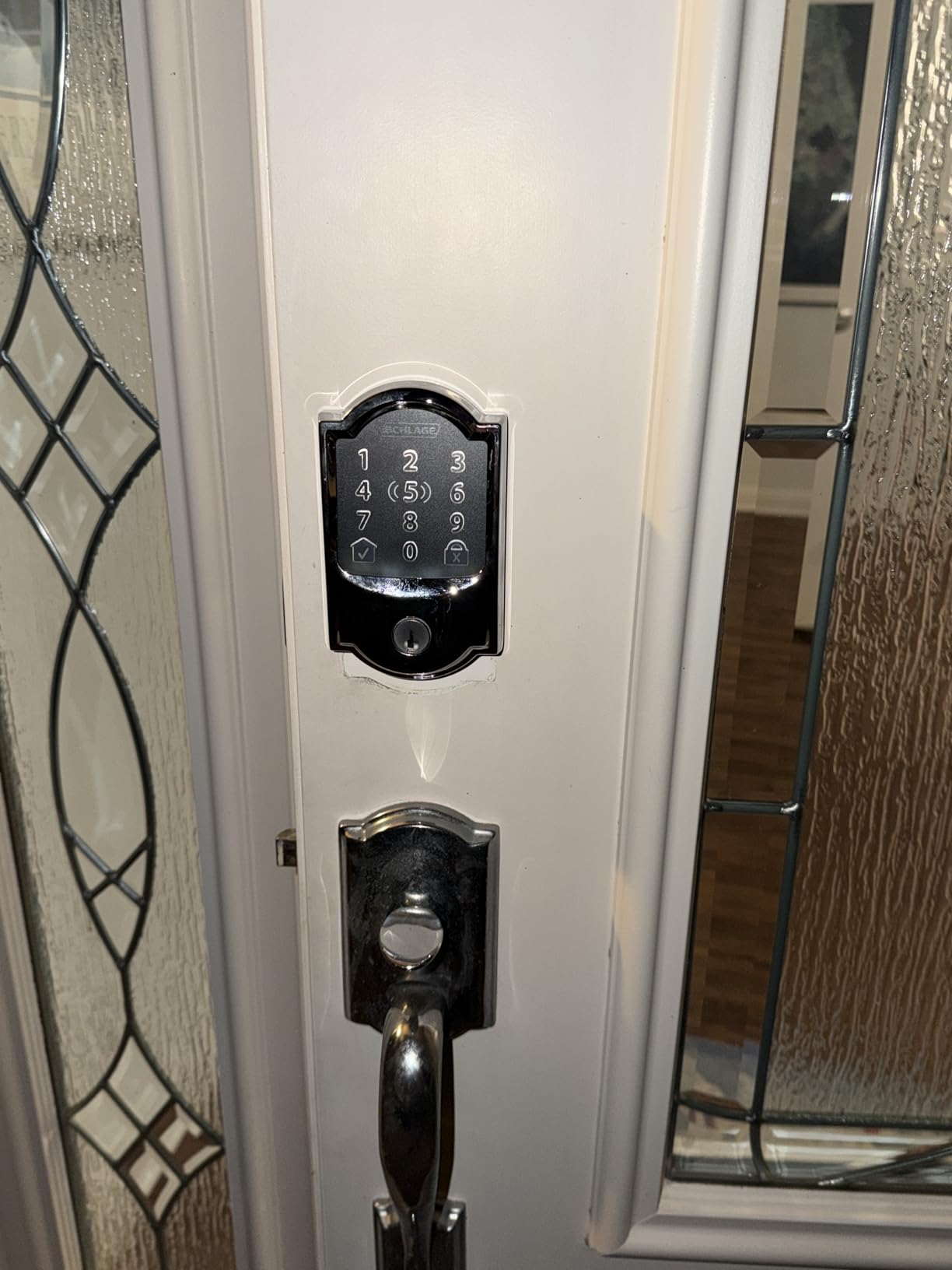 Schlage Encode Plus Smart Wi-Fi Lock for Front Door, Keyless Entry Deadbolt, Unlock with Apple Watch, Built-in WiFi and App Control, Easy Install, Alexa & Apple HomeKit Compatible, Matte Black customer photo 2