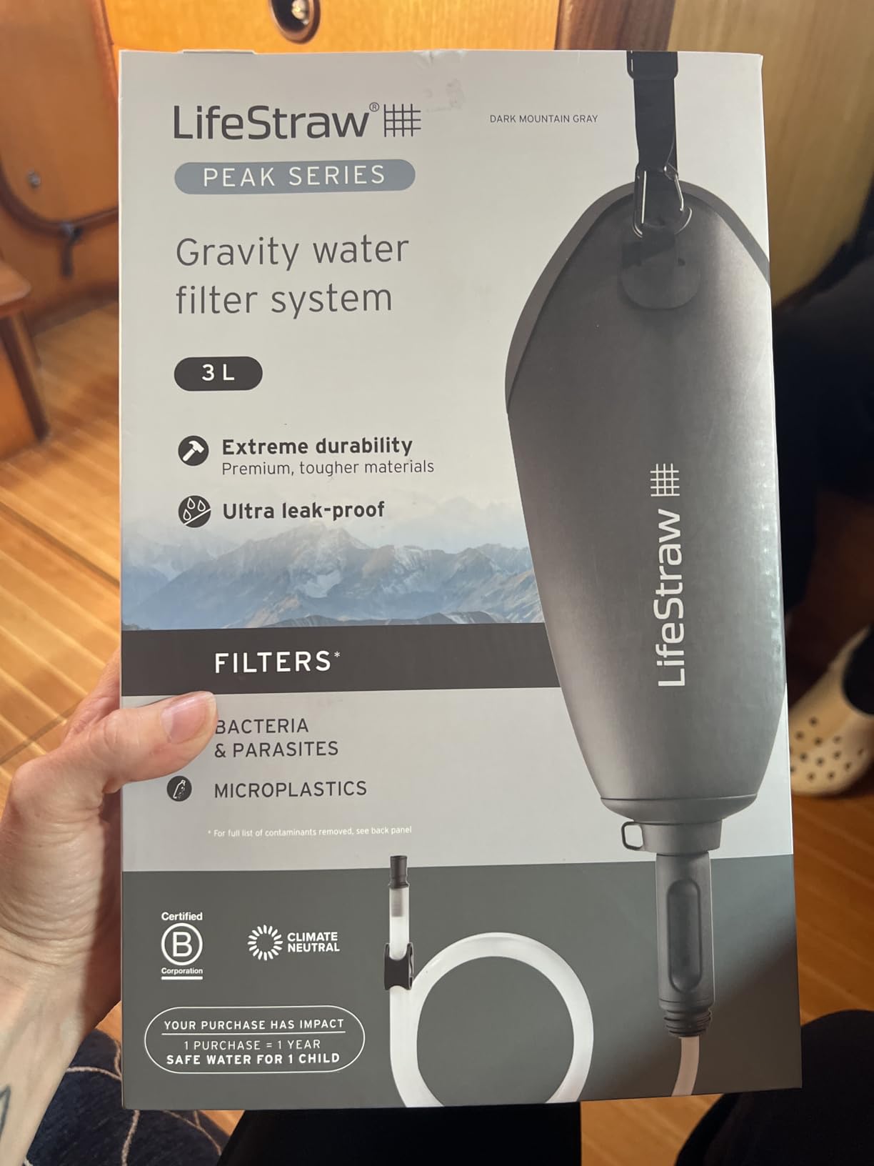 LifeStraw Peak Series - Compact Gravity Water Filter System - 3L for Backpacking, Group Camping, Hiking and Travel customer photo 1