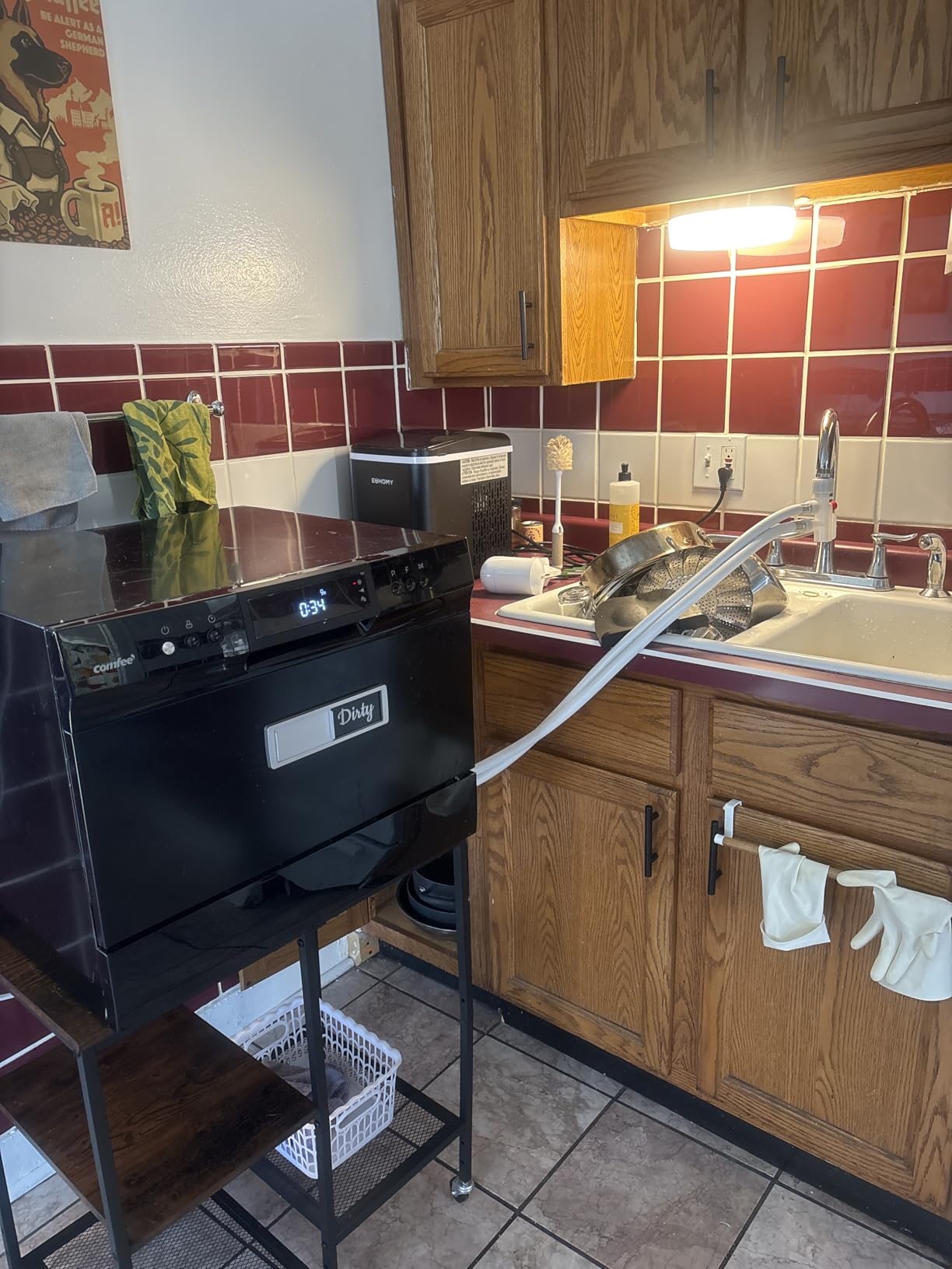 COMFEE' Countertop Dishwasher, Energy Star Portable Dishwasher, 6 Place Settings & 8 Washing Programs, Speed, Baby-Care, ECO & Glass, Dish Washer for Dorm, RV & Apartment, Black customer photo 1