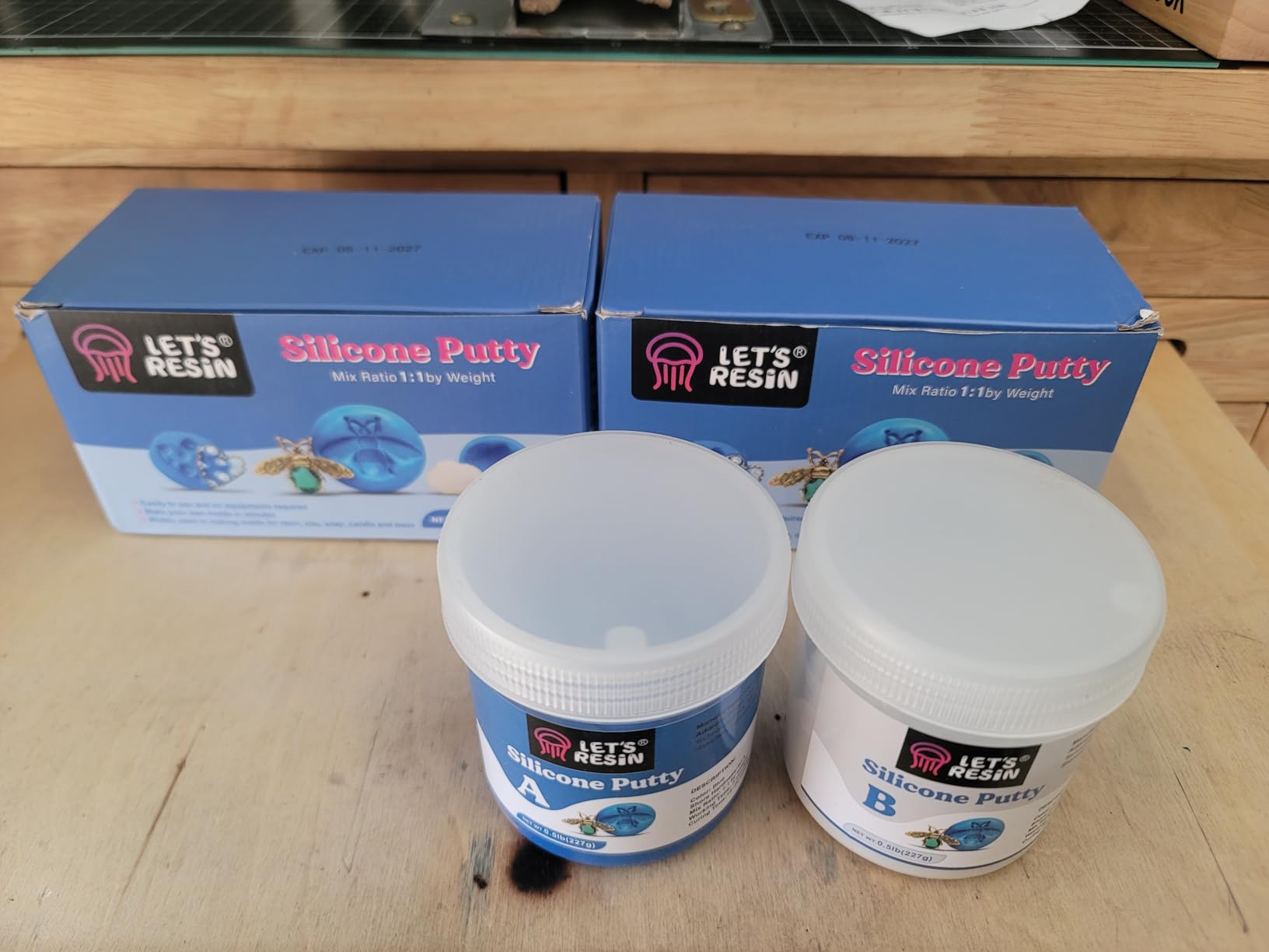 LET'S RESIN Silicone Putty, 1LB/40A Mold Making Kit, Non-Toxic, Strong & Flexible, Easy 1:1 Mixing Ratio for Reusable Silicone Molds, Resin, Soap customer photo 2