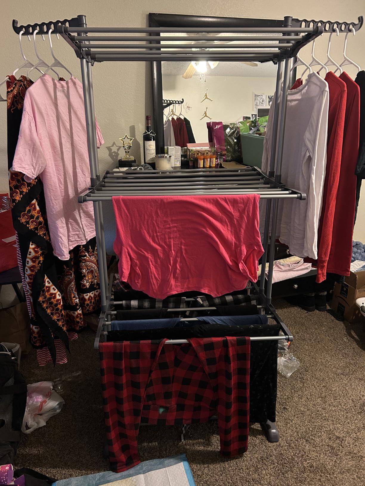 HOMIDEC Clothes Drying Rack, Oversized 4-Tier(67.7