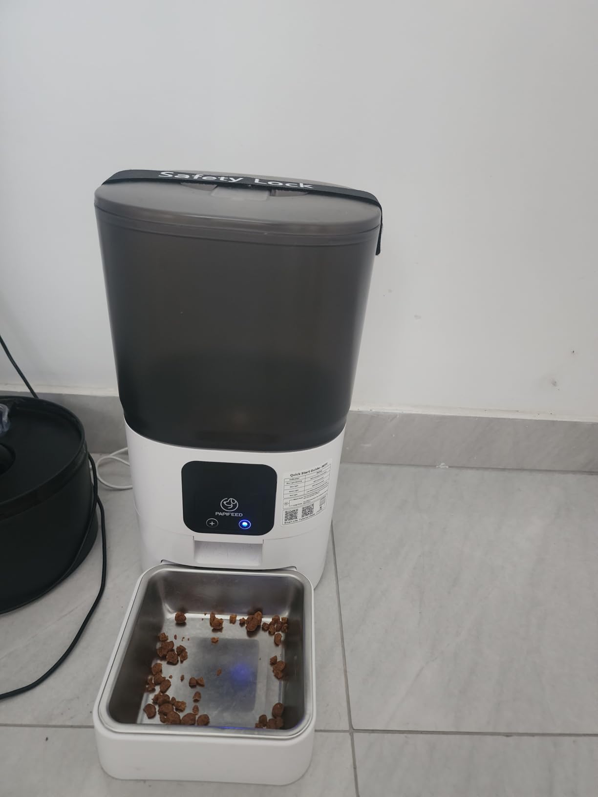 PAPIFEED Smart Automatic Cat Feeders Pet Feeder: WiFi Pet Feeder with APP Control for Remote Feeding, Detachable for Easy Clean, Stainless Steel Bowl, 1-10 Meals Per Day for Dog (6L/25Cup) customer photo 1