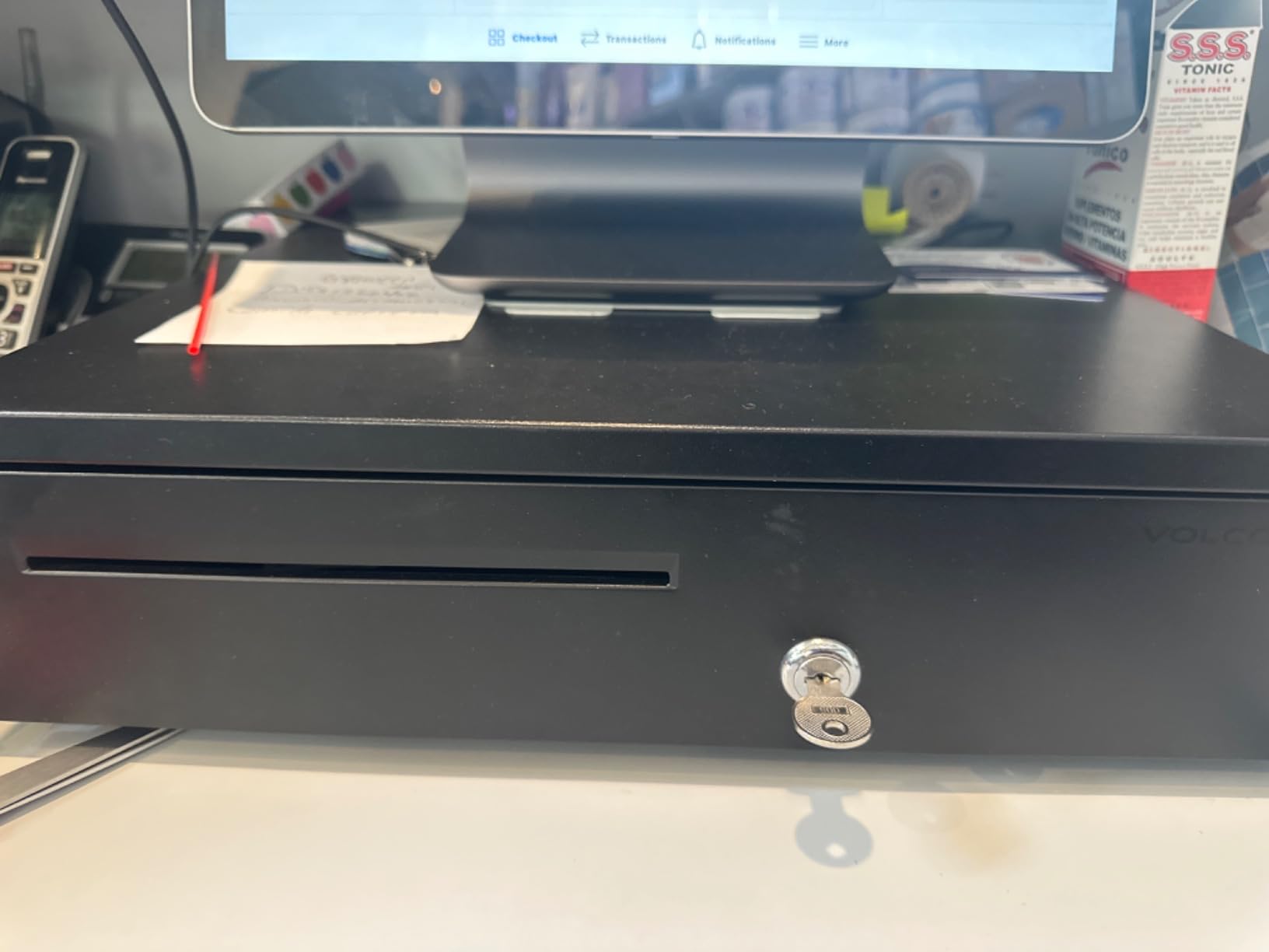 Volcora Cash Register Drawer for Point of Sale (POS) System, 5 Bill/7 Coin, 16