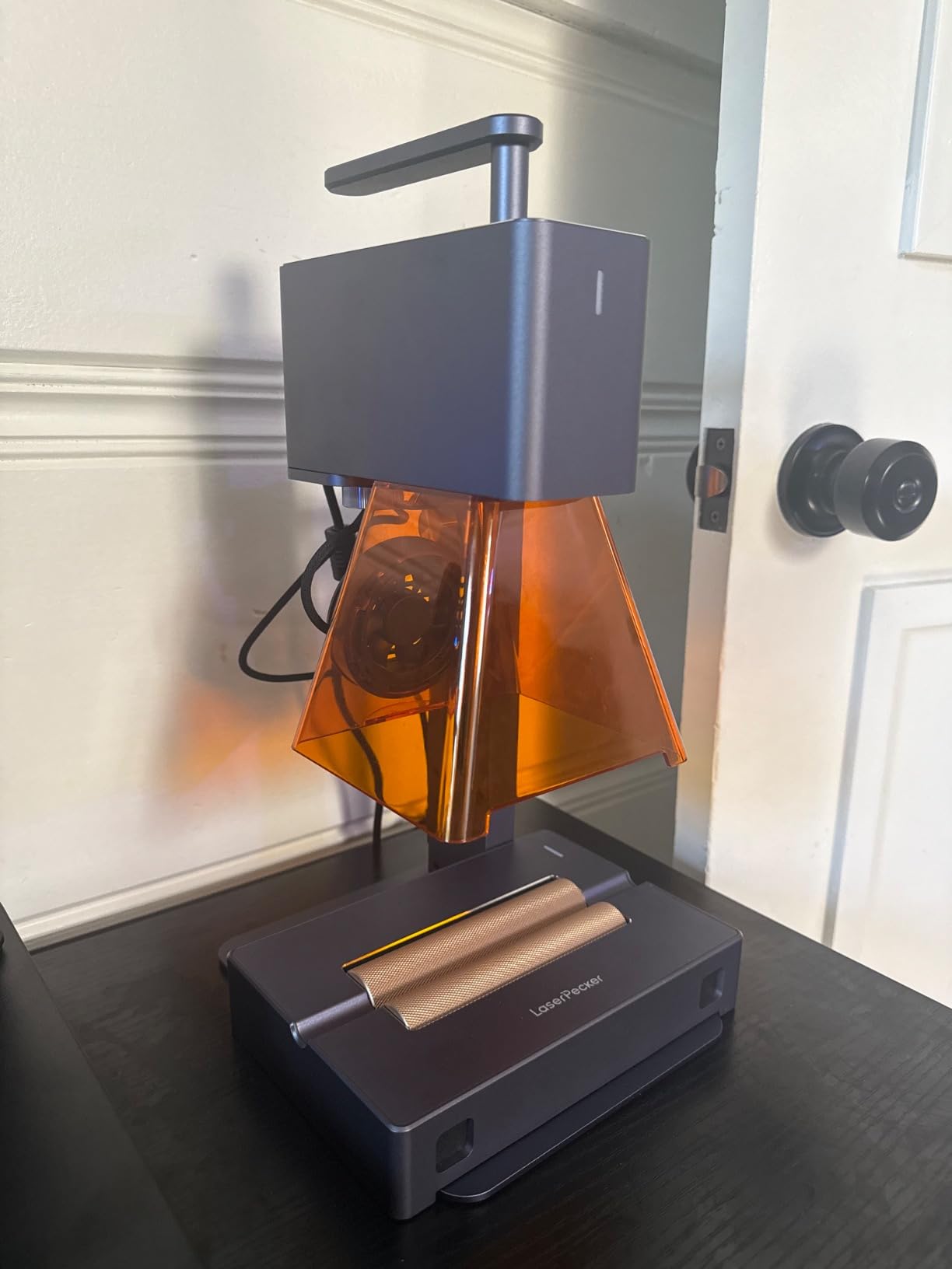 LaserPecker LP2 Laser Engraver with Roller, Portable and Handheld Laser Engraving Machine for Wood Metal Leather Acylic Engraving Laser Cutter, Suit Set with Versatile Rotary Roller customer photo 1