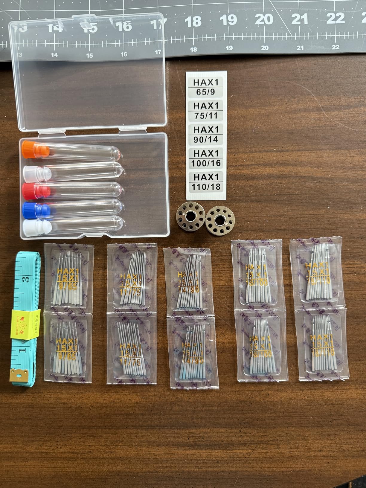 50 Pcs Universal Sewing Machine Needles HAX1 (65/9, 75/11, 90/14, 100/16 and Heavy Duty 110/18) Ideal for Various Fabrics, Compatible with Singer, Brother, Janome and Most Home Sewing Machine Brands customer photo 1