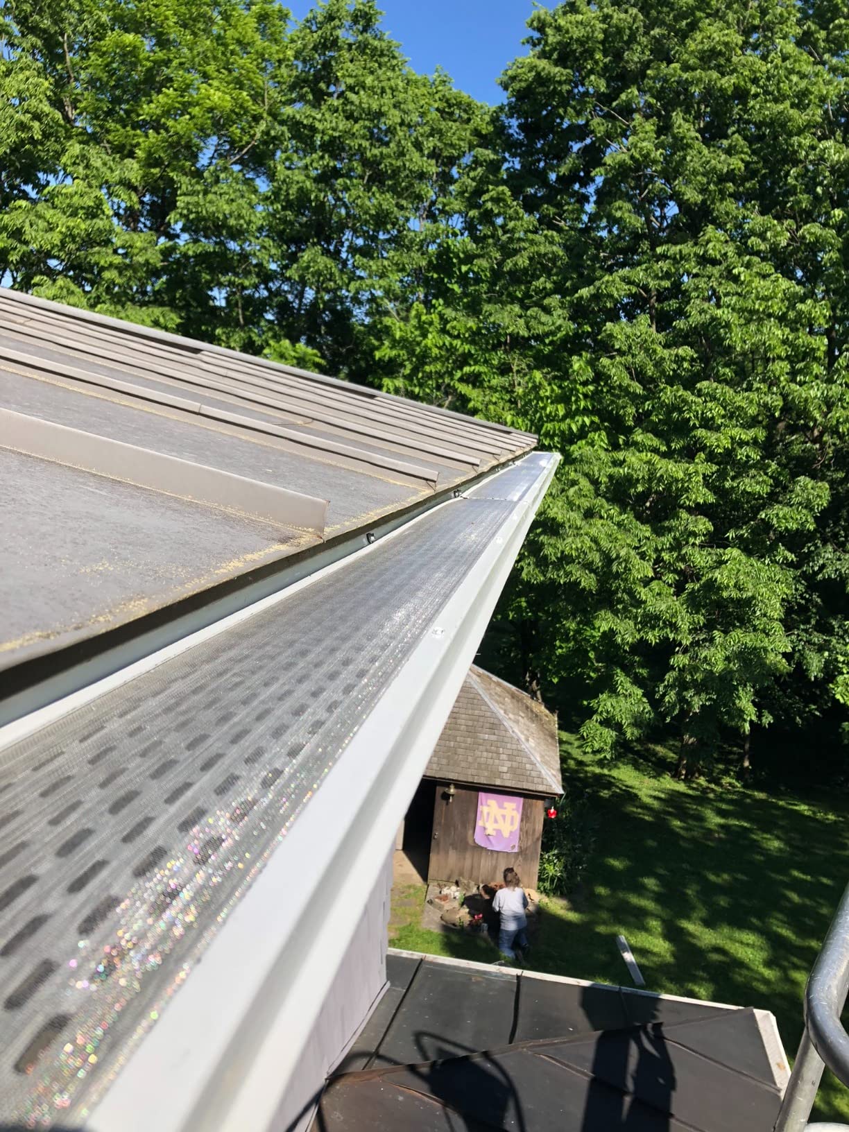 Micromesh 5 inch Gutter Guards Leaf Protection, 25 Feet White, Stainless Steel Mesh, Aluminum Gutter Covers, Contractor Grade Gutter Guard from Manufacturer customer photo 1