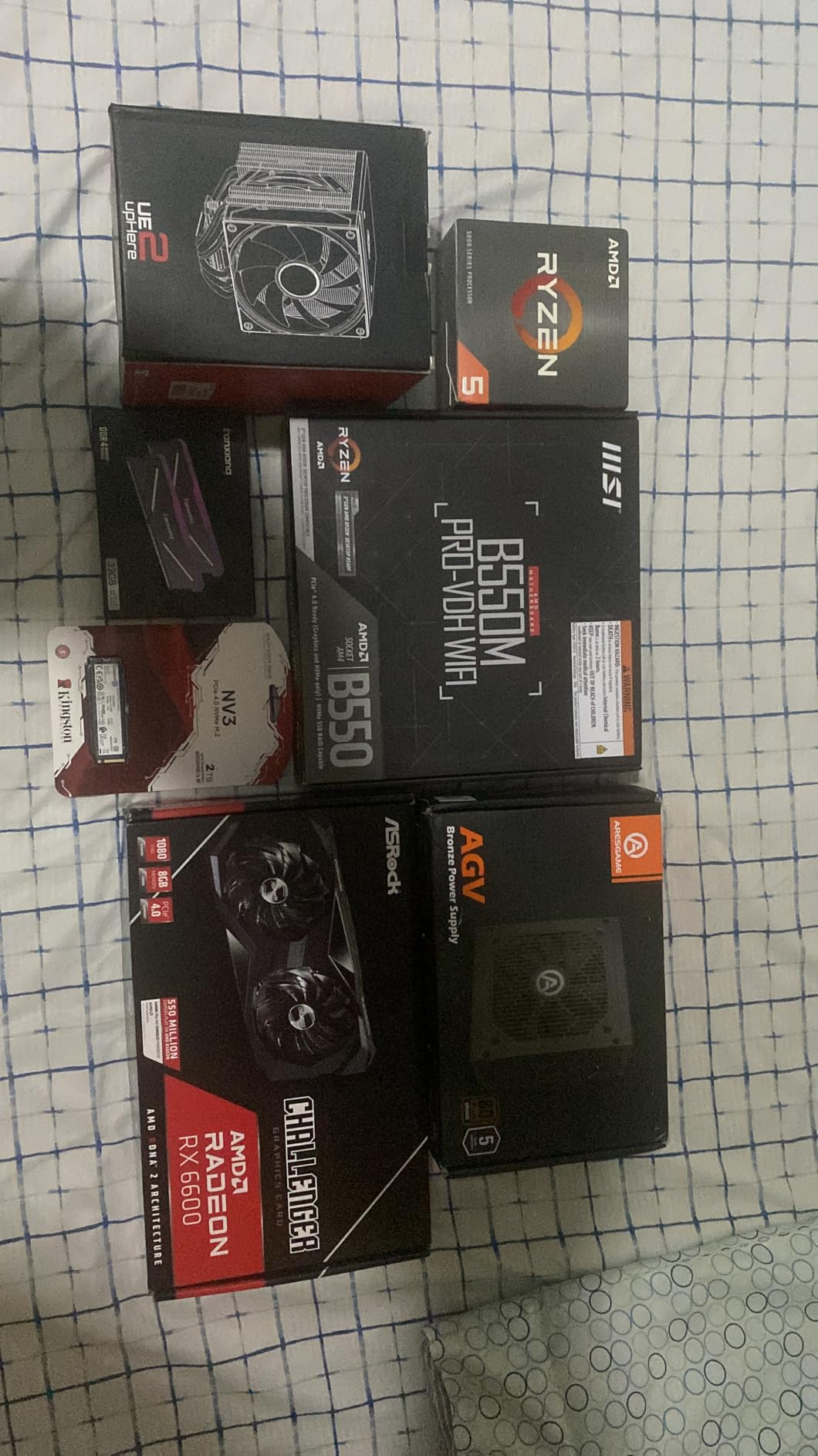 AMD Ryzen 5 5500 6-Core, 12-Thread Unlocked Desktop Processor with Wraith Stealth Cooler customer photo 2