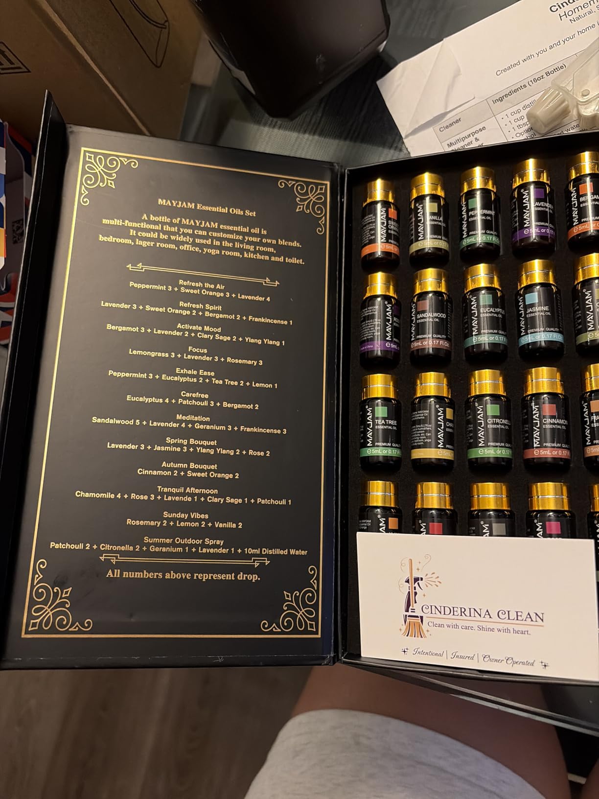 MAYJAM Tea Tree 20 Pcs Pure Essential Oil Gift Set, for Diffuser, Humidifiers, Skin Care, Massage, Fragrance Oil Scent for DIY Candle and Soap Making, Gift for Friend (5ML) customer photo 1