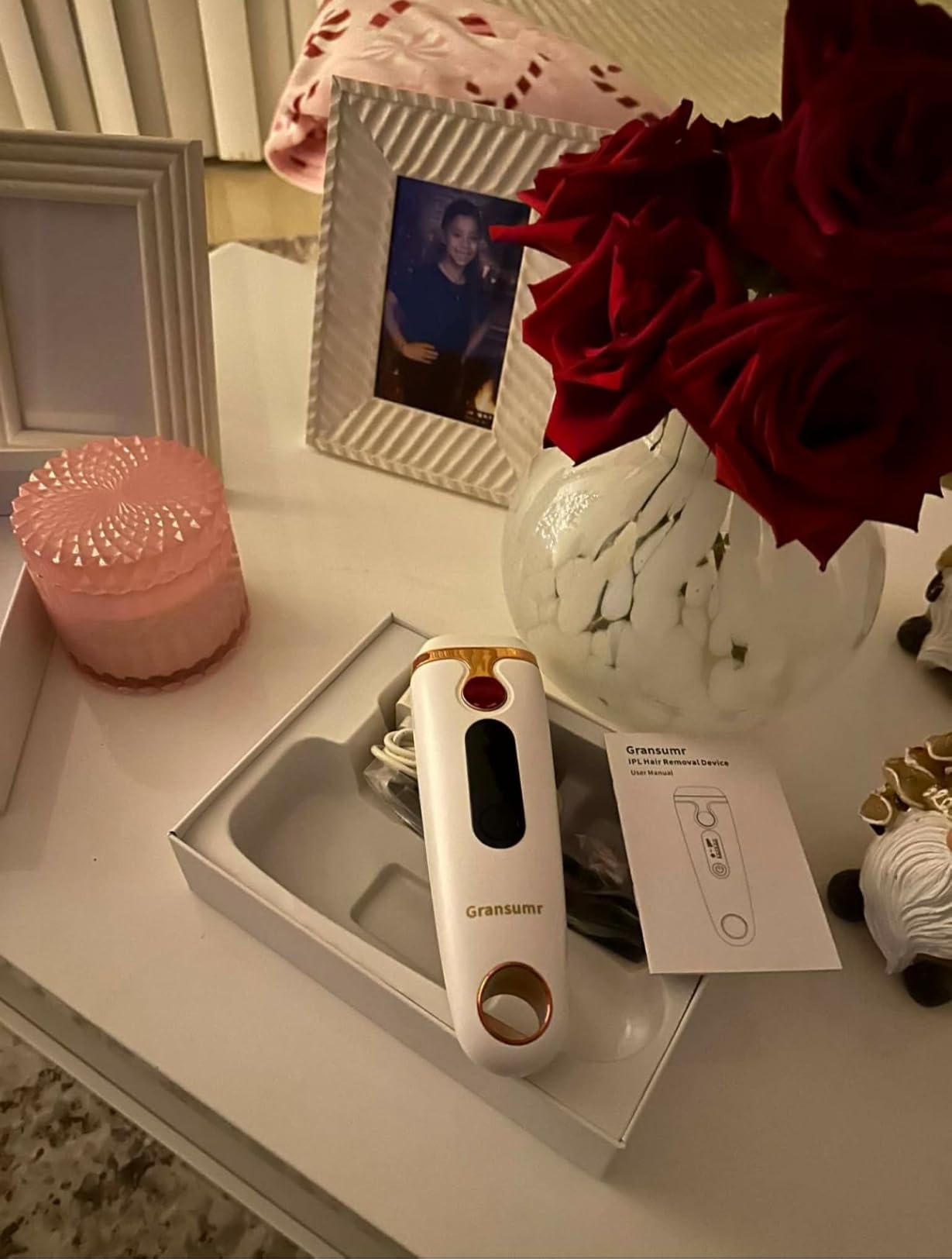 IPL Laser Hair Removal Device for Women and Men - Permanent Painless 90% Hair Reduction in 4 Weeks, Whole Body Use (Armpits, Bikini Line, Face, Legs, Arms, Back) - Corded at-Home customer photo 1