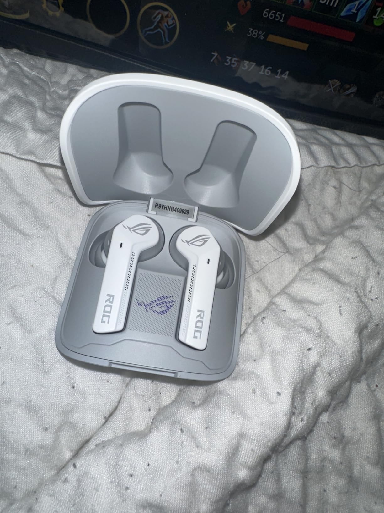 ASUS ROG Cetra True Wireless Gaming Earbuds - Bluetooth, Low-Latency, ANC Noise Cancelling, Touch Control, IPX4 Water Resistant, 27Hr Battery, Wireless Charging, for PC, Mobile, Switch, Ally/X - Black customer photo 2