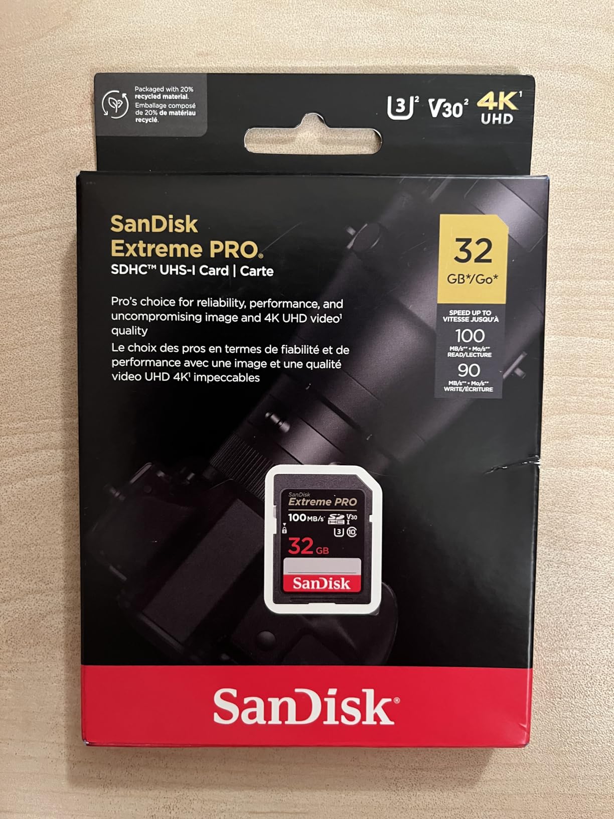 SanDisk 256GB Extreme PRO SDXC UHS-I Memory Card - C10, U3, V30, 4K UHD, SD Card - SDSDXXD-256G-GN4IN, Dark gray/Black customer photo 2