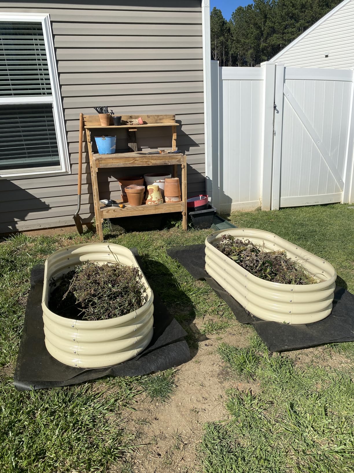 Land Guard 2Pcs Galvanized Raised Garden Bed Kit, Galvanized Planter Oval Large Metal Raised Garden Boxes Outdoor for Vegetables customer photo 1