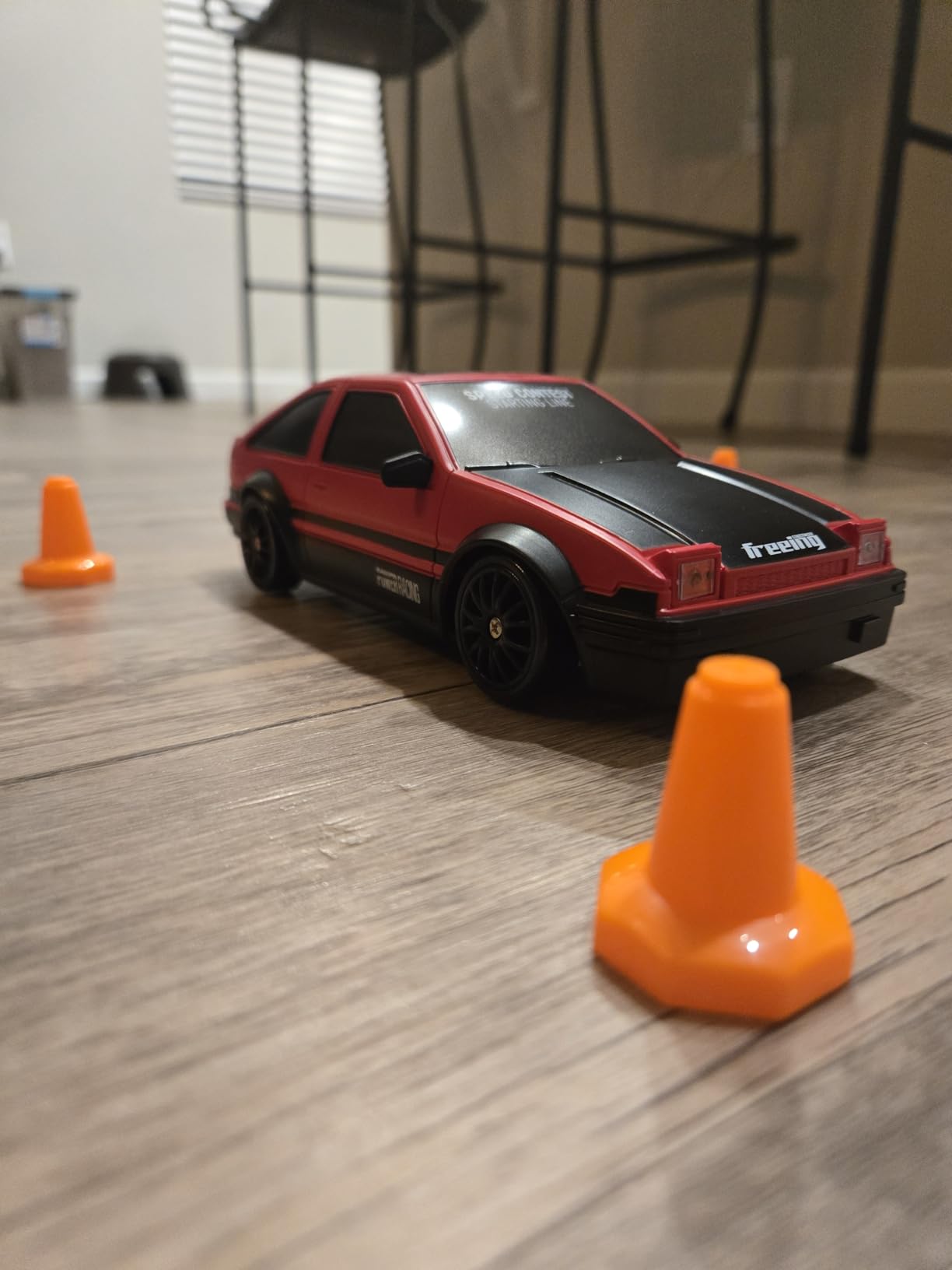 Remote Control Car RC Drift 2.4GHz 1:24 Scale 4WD 15KM/H High Speed Model Vehicle with LED Lights Drifting Tire Racing Sport Toy for Adults Boys Girls Kids Gift 2Pcs Rechargeable Batteries customer photo 2