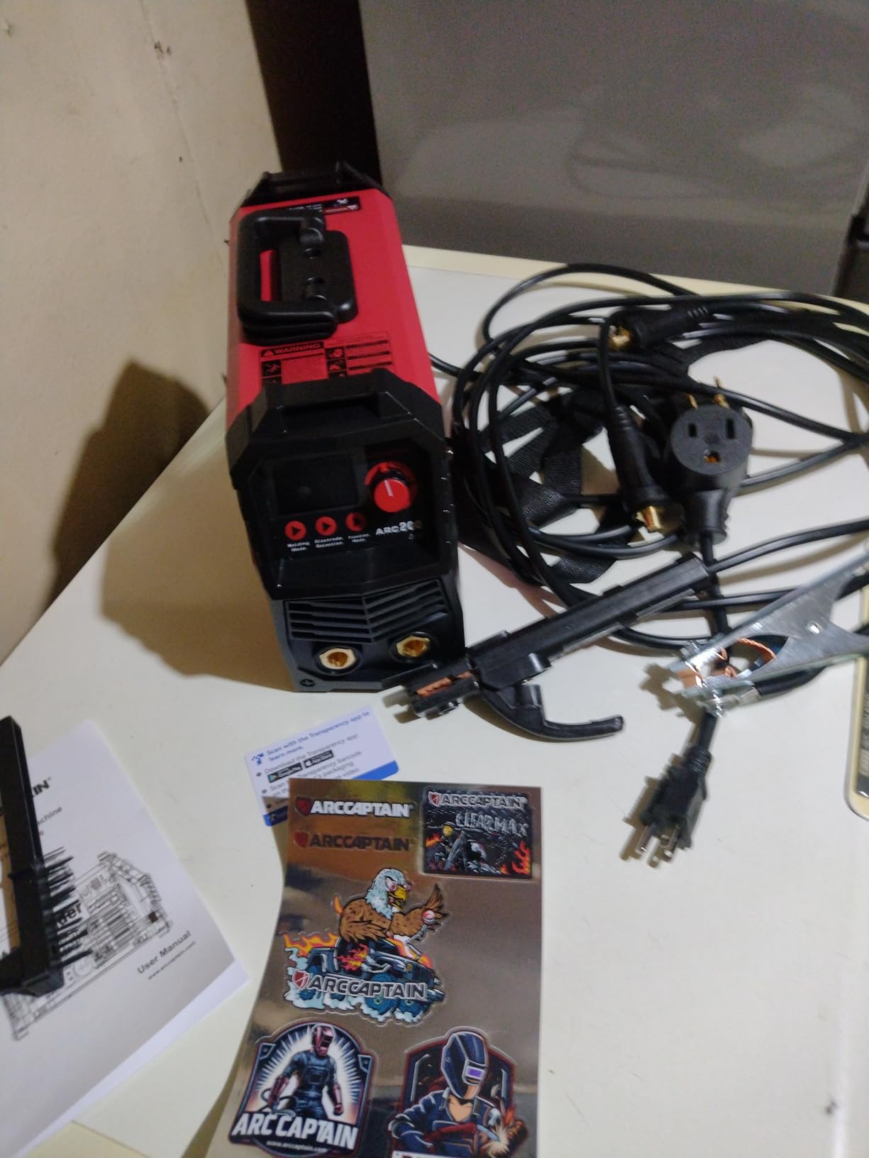 ARCCAPTAIN Stick Welder, [Large LED Display] 200A ARC/Lift TIG Welding Machine with Synergic Control, IGBT Inverter 110V/220V Portable MMA Welder Machine with Hot Start, Arc force and Anti-Stick customer photo 1