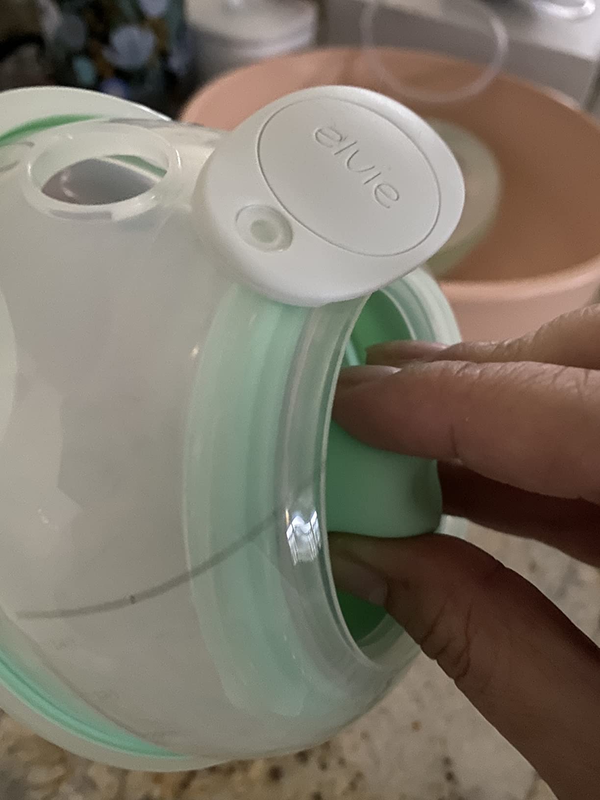 Elvie Stride Hospital-Grade, App-Controlled Breast Pump - Hands-Free, Wearable, Ultra-Quiet & Electric with 2-Modes, 10-Settings & 5oz Capacity per Cup customer photo 1