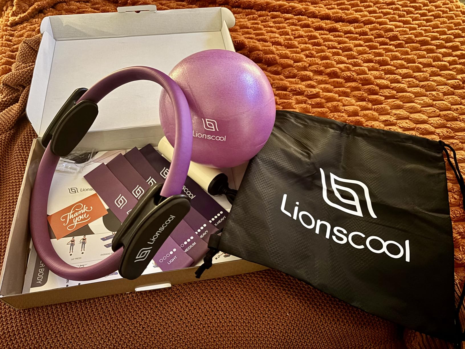 LIONSCOOL Pilates Ring Set - 14