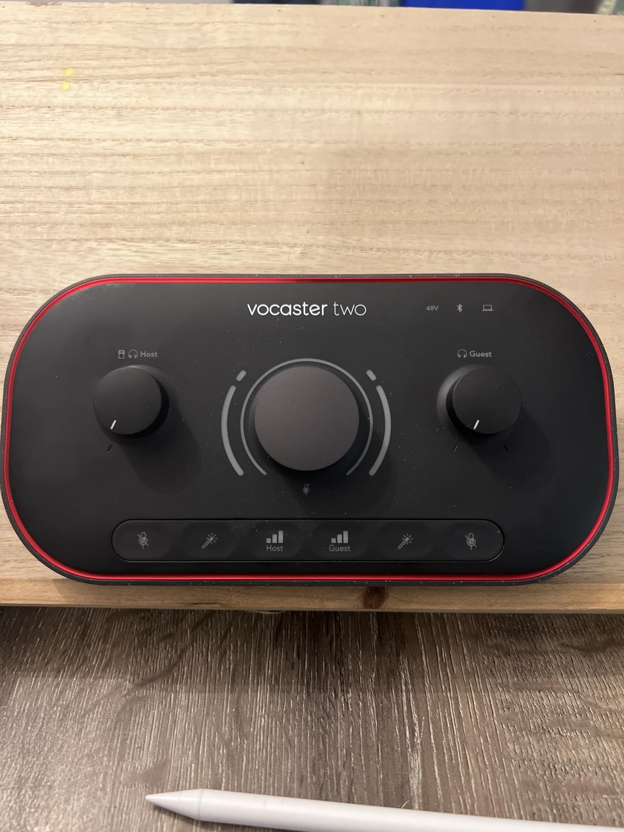 Focusrite Vocaster Two - Podcasting Interface for Recording Host and Guest. 2 Mic Inputs and Headphone Outputs, with Auto Gain, Enhance, and Mute. Small, Lightweight, and Powered by Computer customer photo 2