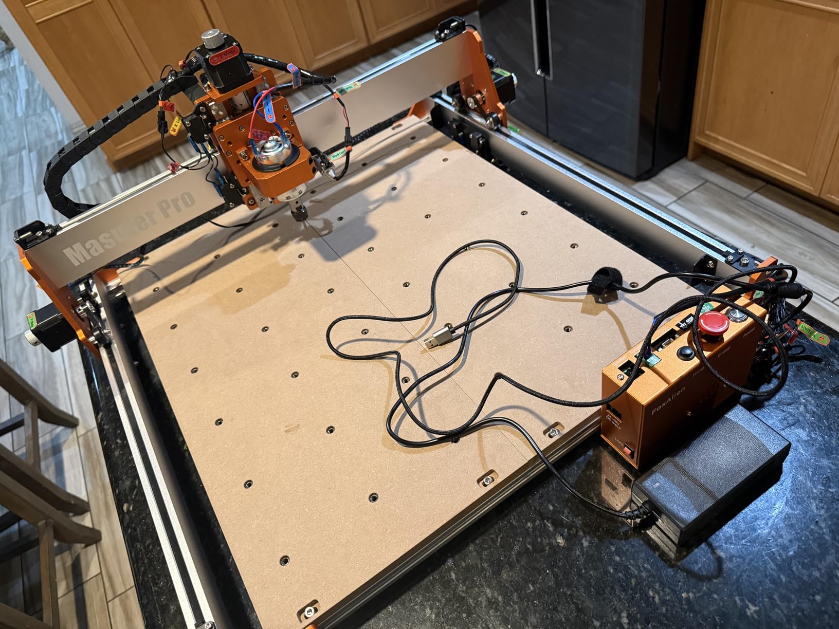 FoxAlien Masuter Pro 3-Axis CNC Router Machine, Beginner Hobby Engraving Machine All-Metal Structure for Wood Acrylic MDF Nylon Routing Milling Carving customer photo 2