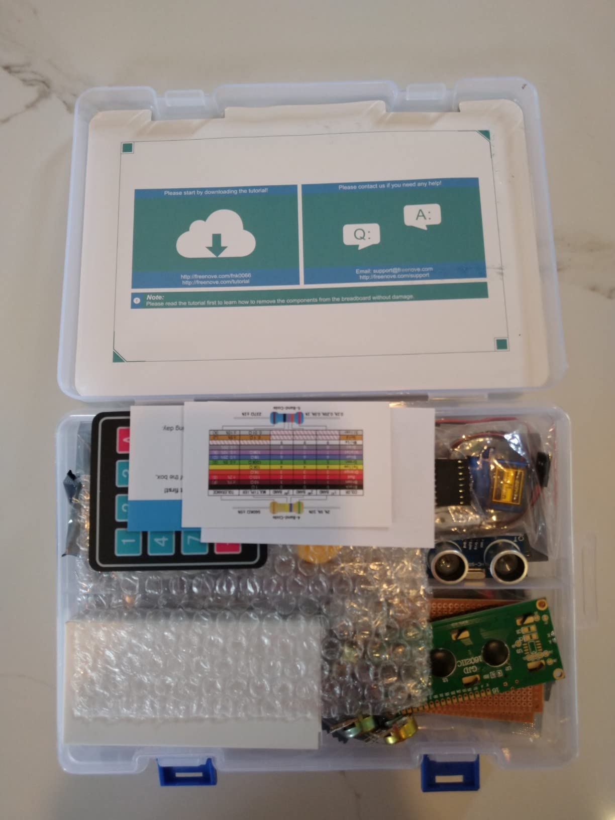 Complete Starter Kit for Raspberry Pi 5 4 B 3 B+ 500 Zero 2 W, 1170-Page Tutorial, Python C Java Scratch Processing Code, 386 Items, 164 Projects, Camera Speaker (Raspberry Pi NOT Included) customer photo 2