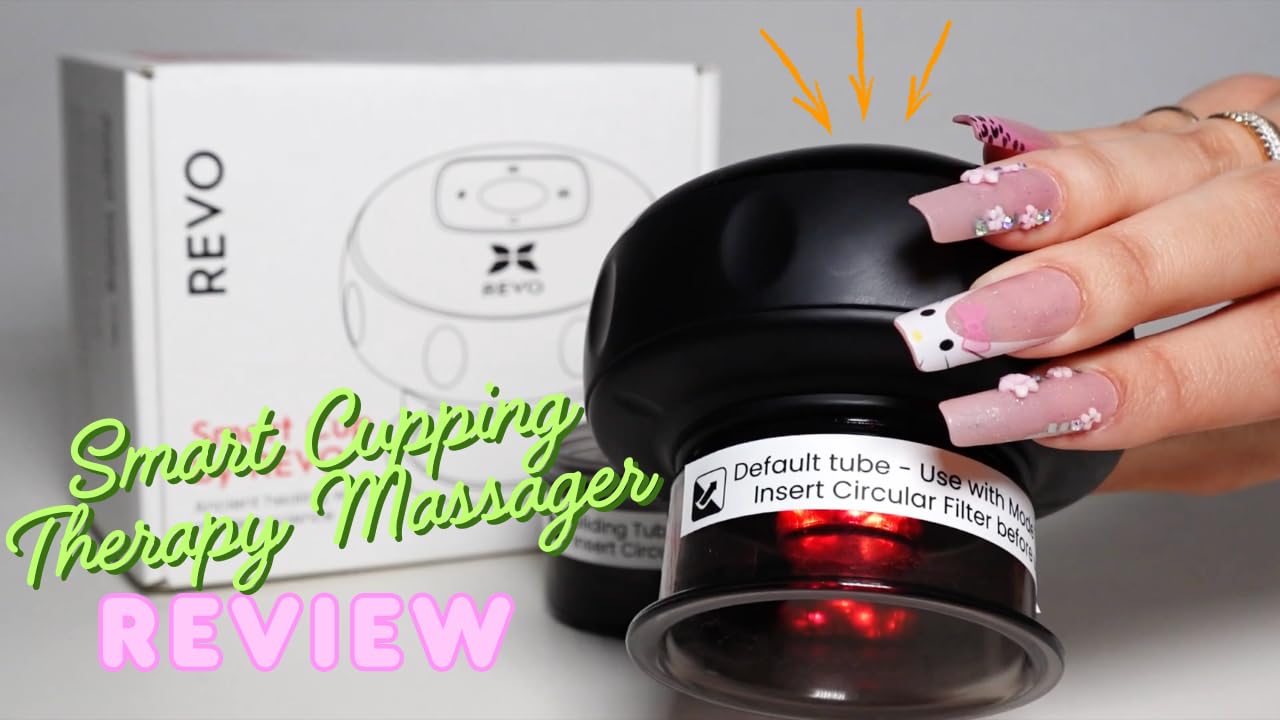 REVO The Original 4-in-1 Smart Cupping Therapy Massager, Red Light Therapy for Targeted Pain Relief, Knots, Aches, Muscle Soreness, Circulation & Tighter Skin, Portable Cupping Kit customer photo 1