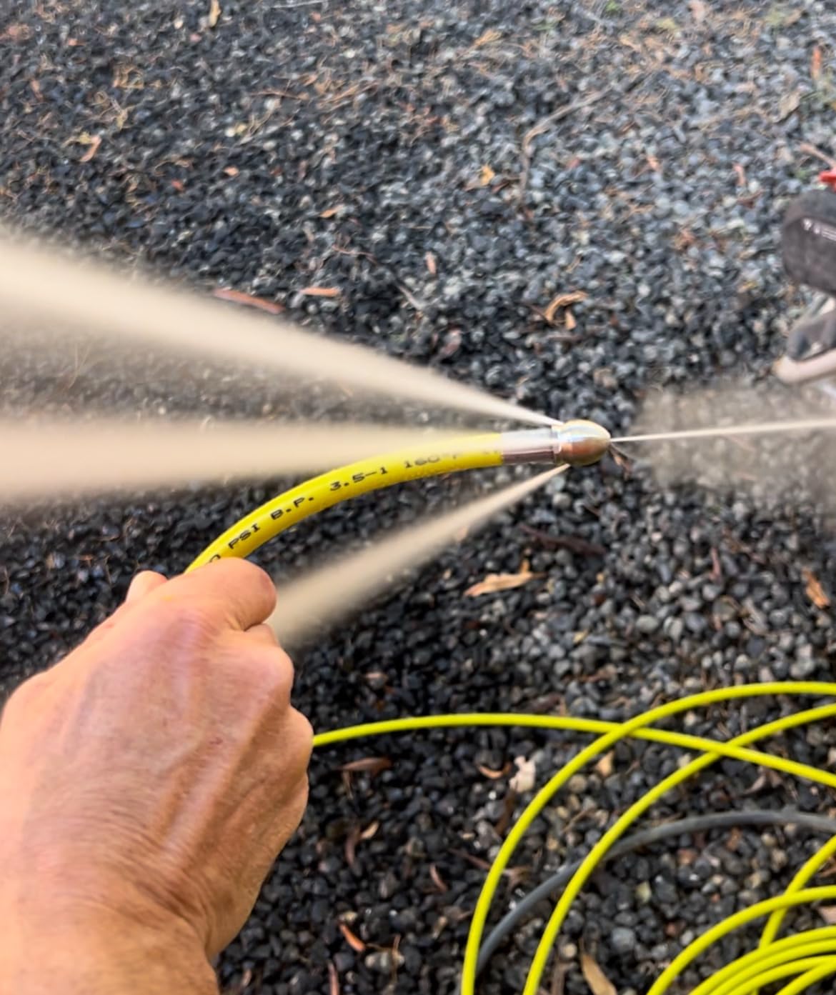 100 FT SEWER JETTER - Flexible Steel Braid - Complete and Ready to Use - For Your 2.0 to 2.8 GPM Gas Pressure Washer customer photo 1