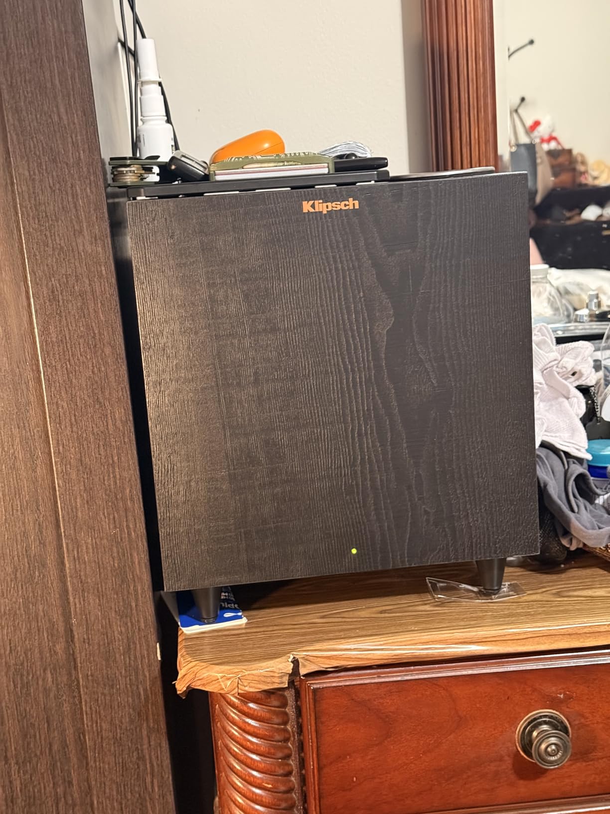 Klipsch R-80SWi 8-inch 150W Wireless Subwoofer with High Performance Driver for Deep Bass Black customer photo 2