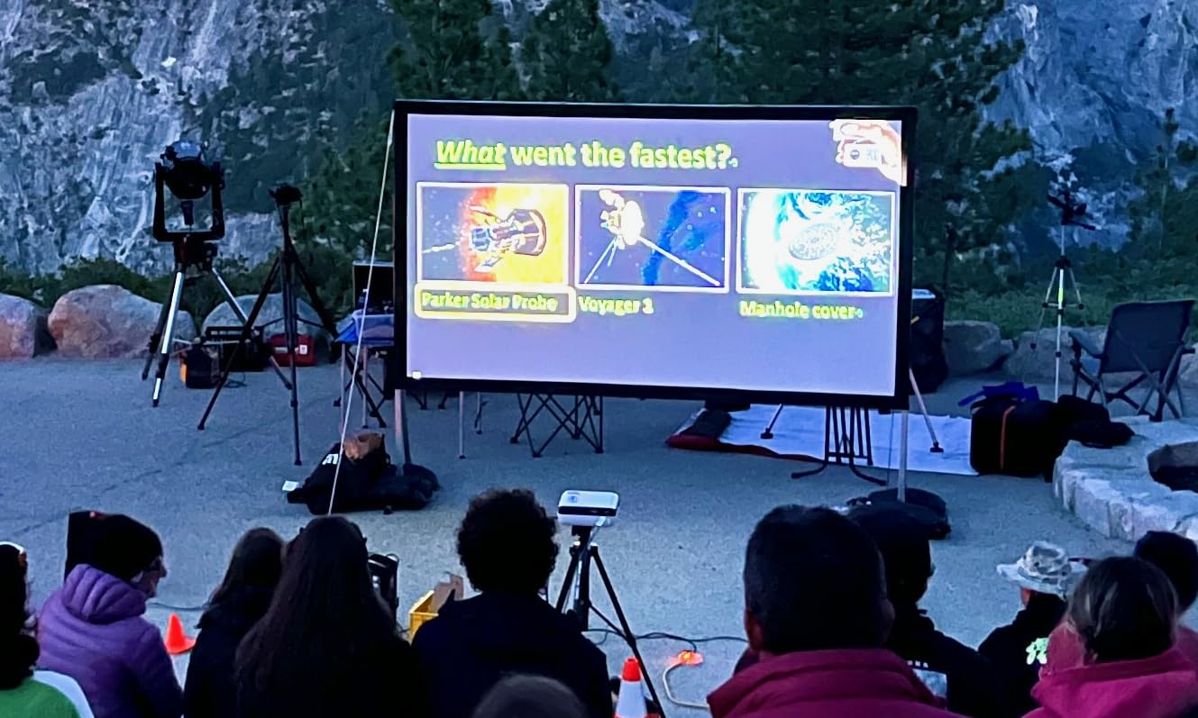 HAPPRUN Native 1080P Bluetooth Mini Projector, Full HD Portable Outdoor Movie Projector with Built-in Speaker, Compatible with Smartphone, HDMI, USB, AV, Fire Stick, PS5 for Home, Bedroom, Outdoor Use customer photo 1