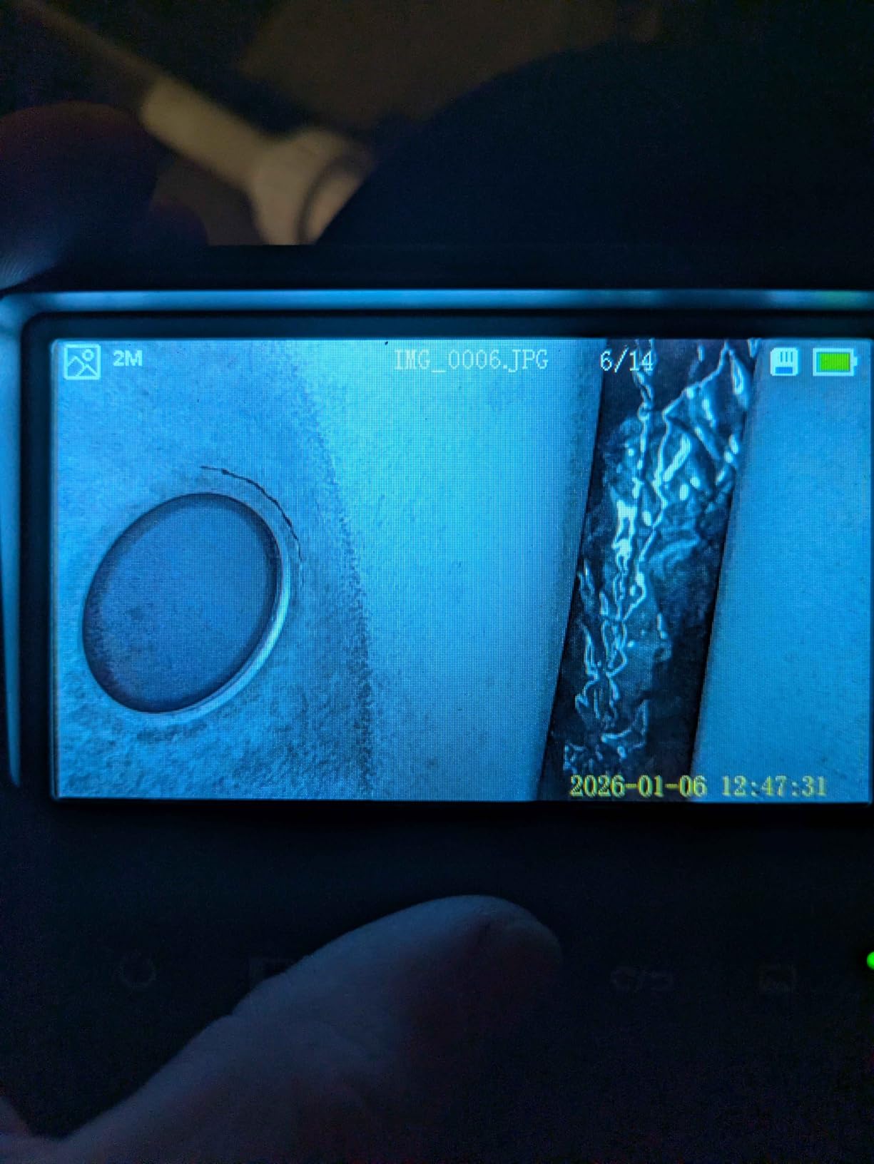 DXZtoz Two-Way Articulating Borescope with Light, Video Industrial Endoscope Inspection Camera with 0.33in Articulated Scope for Engine Automotive Aircraft Mechanics- 5.5FT customer photo 2