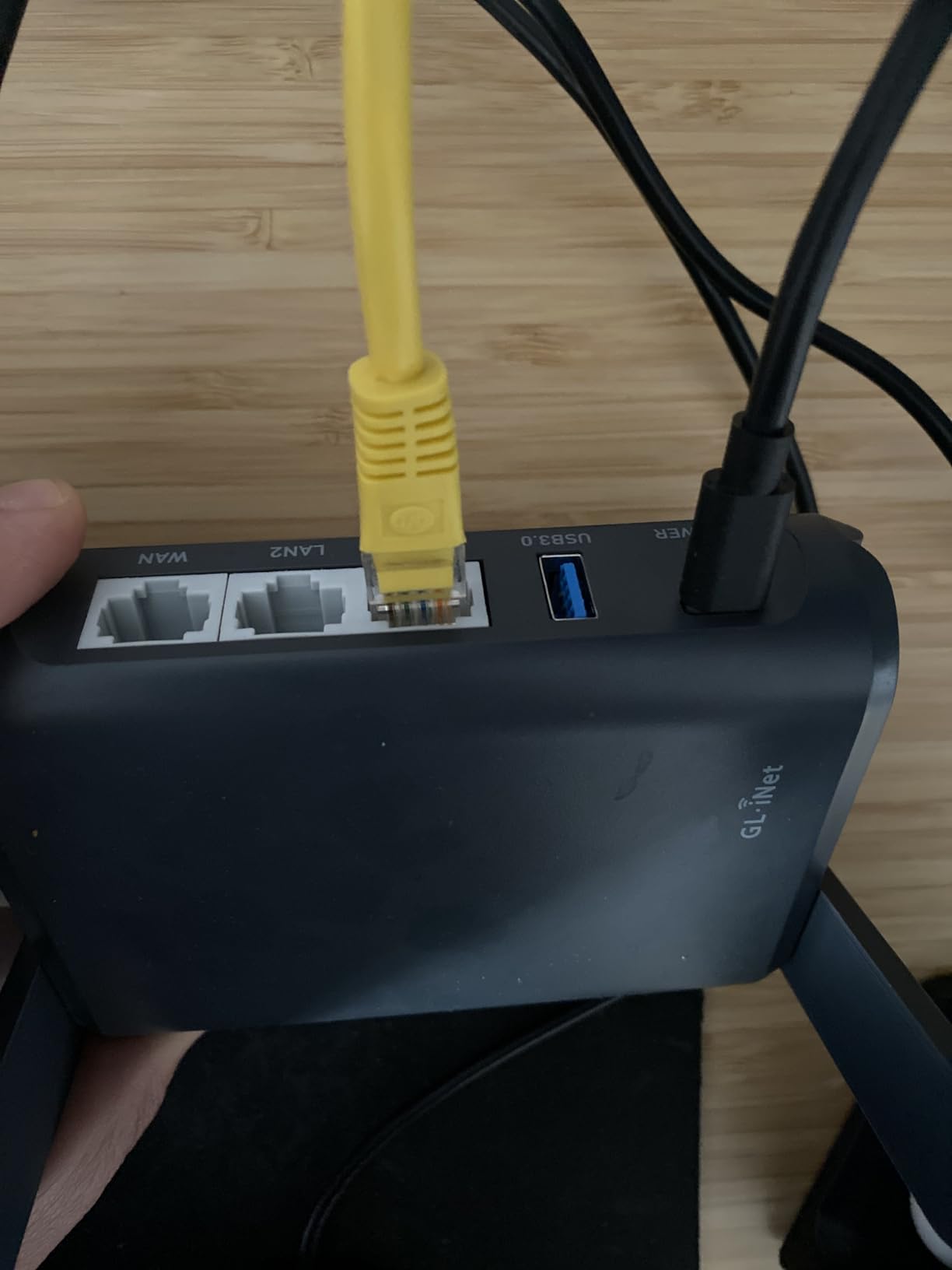 GL.iNet GL-AXT1800 (Slate AX) Portable Travel Router, Pocket Wi-Fi 6 Wireless Internet Router, Portable VPN Routers WiFi for Travel, Public Computer Routers, Business, Mobile/RV/Cruise/Plane customer photo 1