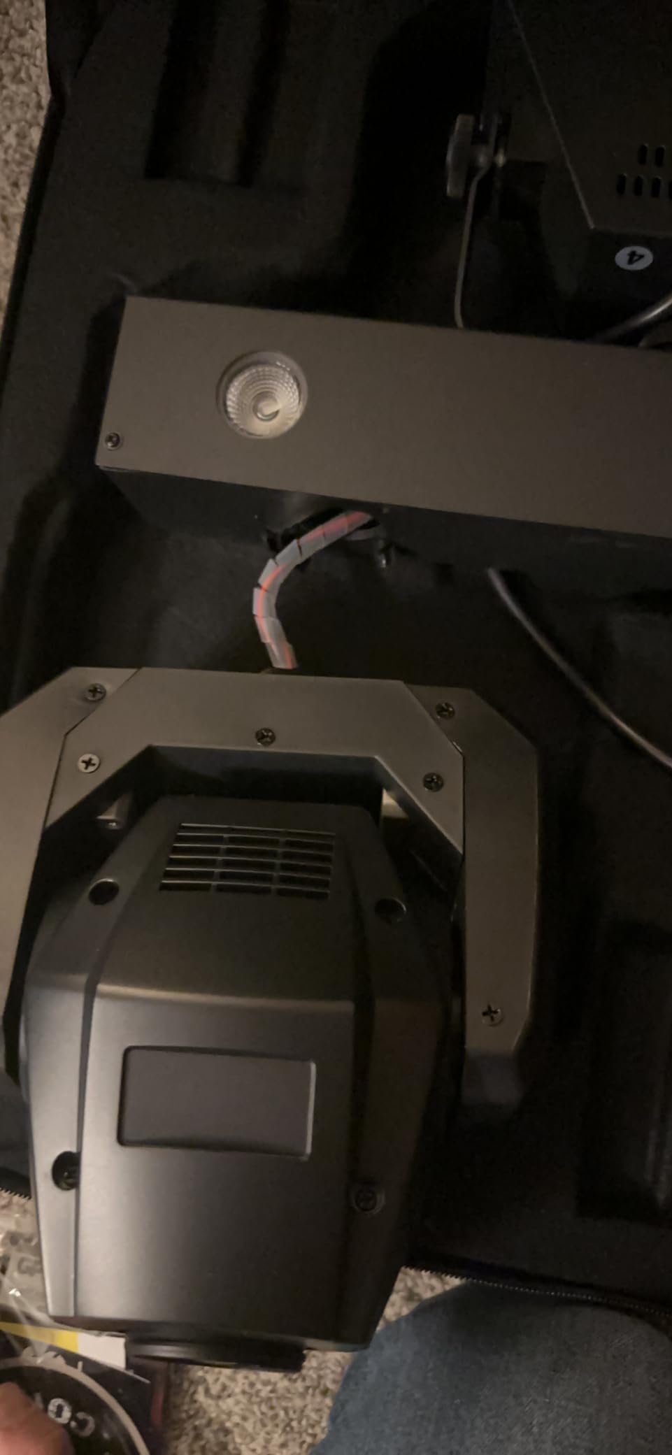 CHAUVET DJ - GigBAR Move + ILS 5-In-1 Lighting System | Moving Heads, Derbies, Washes, Laser & Strobe on One Bar | ILS Compatible | RF Remote, Tripod & Carry Bags Included customer photo 2