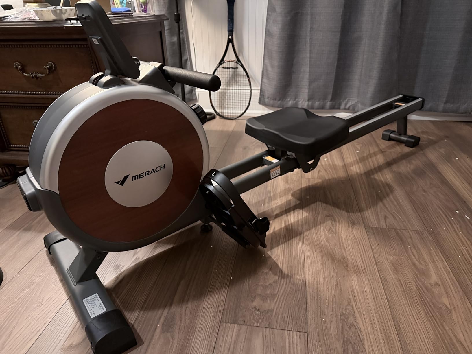 MERACH Rowing Machines for Home, Magnetic Rowing Machine with 16 Levels, Rower Machine of Quiet Resistance, Dual Slide Rail with Max 350lbs Weight Capacity, App Compatible customer photo 2