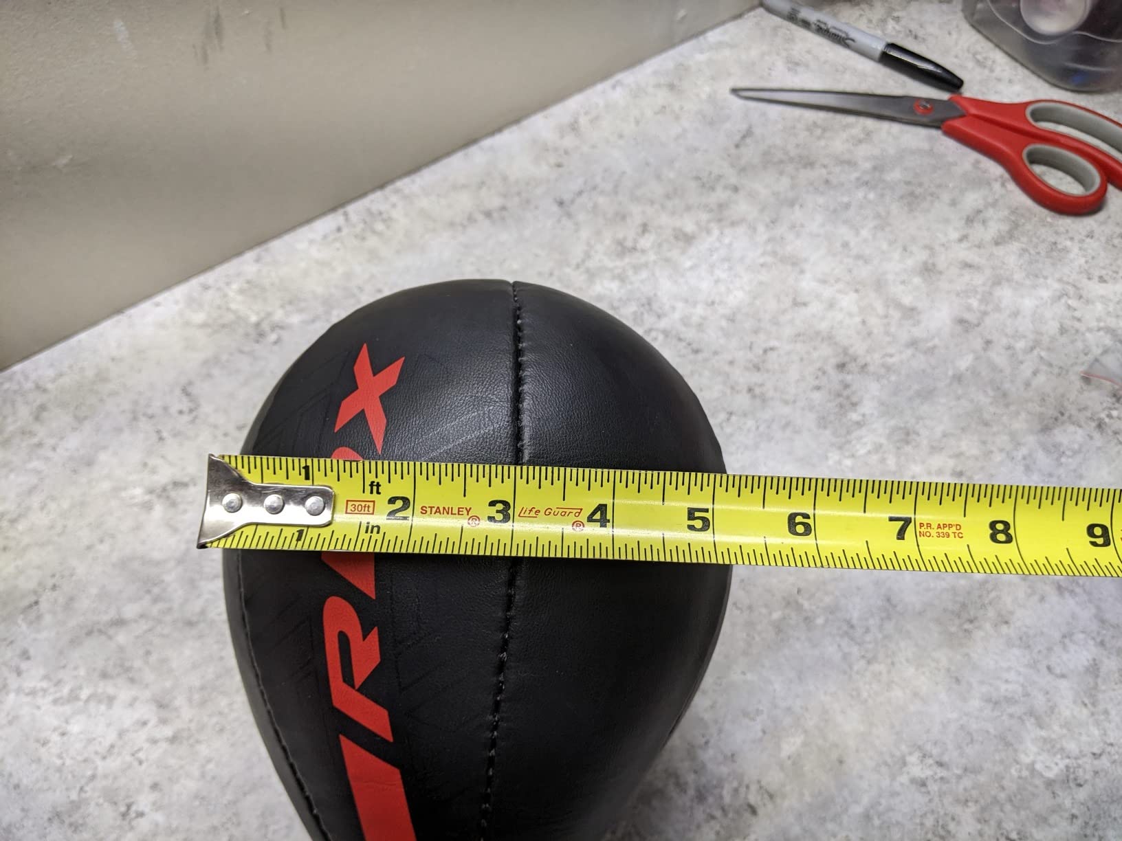 RDX Speed Bag Boxing Ball, Maya Hide Leather Dodge Striking Target with Additional Bladder customer photo 2