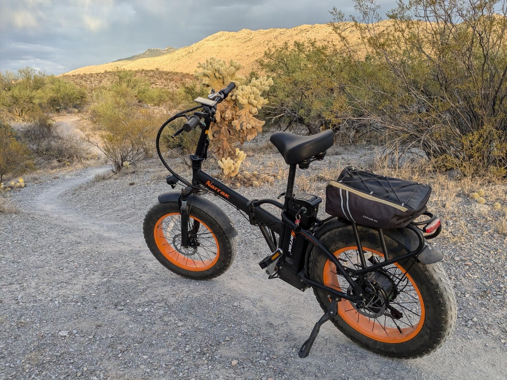Fat Tire Folding Electric Bike, 48V & 624Wh Lithium Removable Battery, Peak 1100W Brushless Motor, Max Speed 20Mph, M5 Large LCD Display, Suspension, Step-Over/Thru Frame customer photo 2