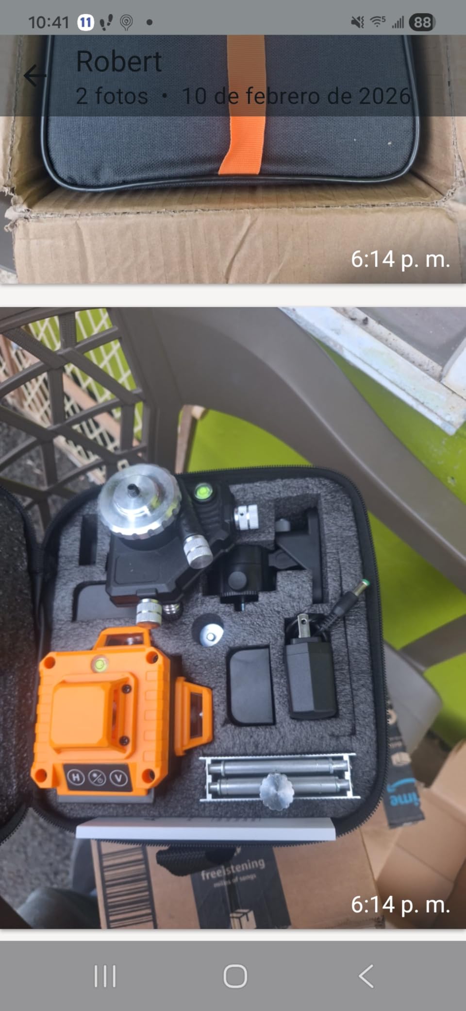 Laser Level Self-Leveling 4 x 360° - 4D Green Cross Bright Line Laser 100ft Range for Picture Hanging, Tile Installation, Indoor DIY & Construction | Magnetic Mount, 2 Rechargeable Batteries customer photo 1