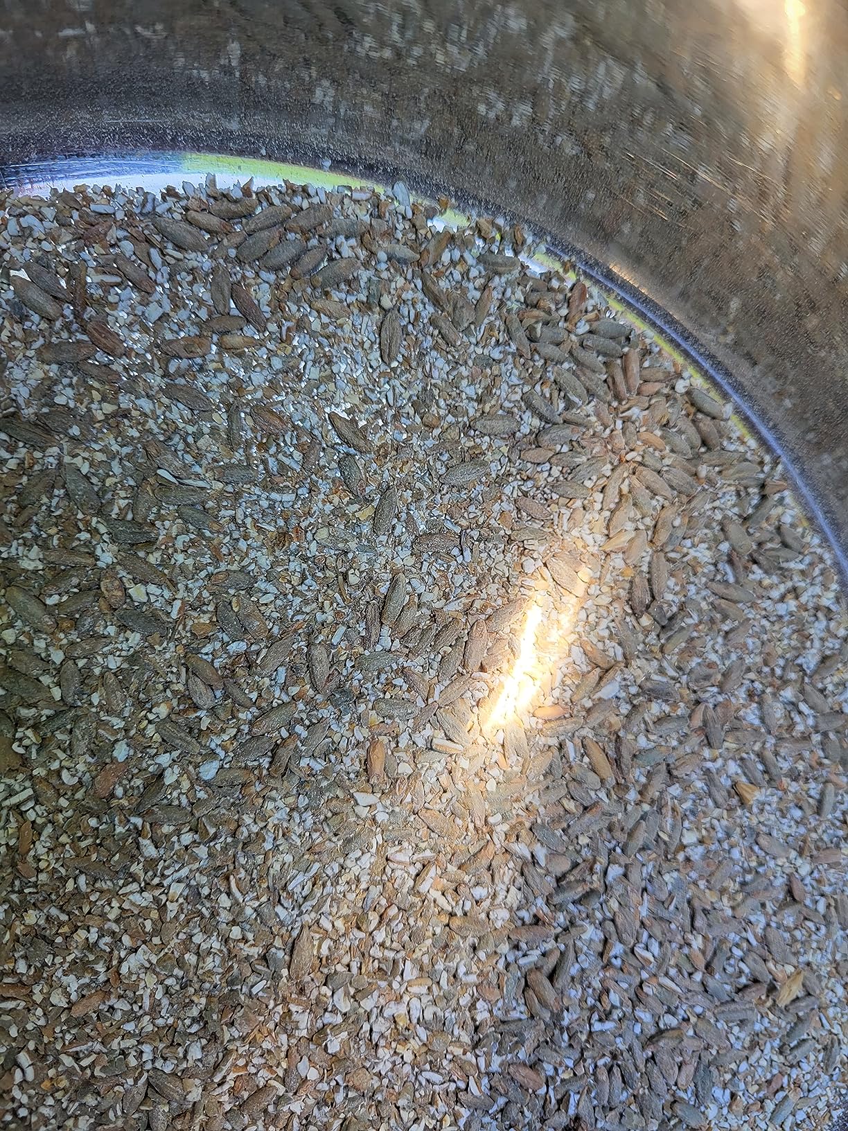 Grain Mill Pro with 3 Rollers 13LB Hopper and Steel Metal Base, Brewing for Grain Malt Barley, Malt Mill for Homebrew Beer, Grain Crusher Grinder, Fit Electric Drill customer photo 1