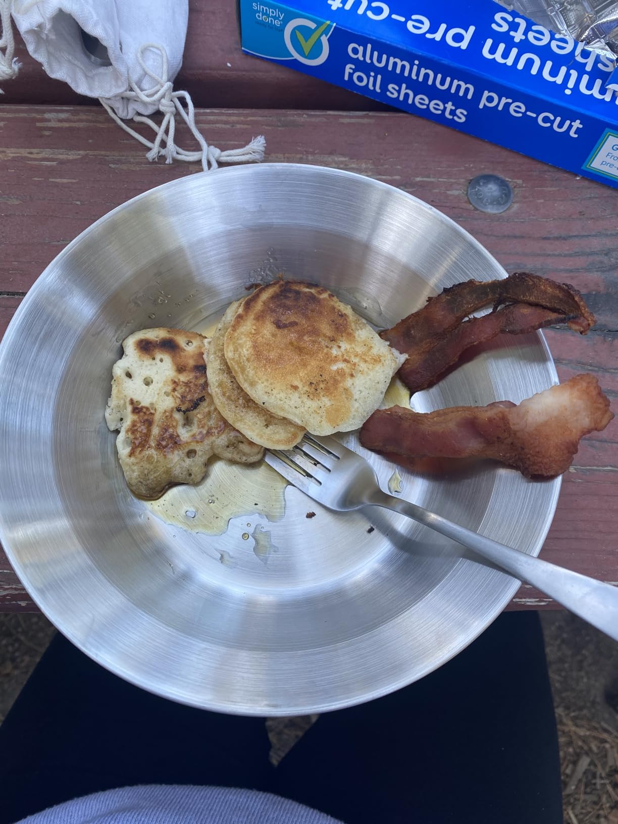 Odoland Stainless Steel Camping Mess Kit for Family & Person, Cooking Tableware Utensils with Plates Bowls Forks Spoons Knives & Savings Bag for Camping, Backpacking, Hiking, Picnic customer photo 1