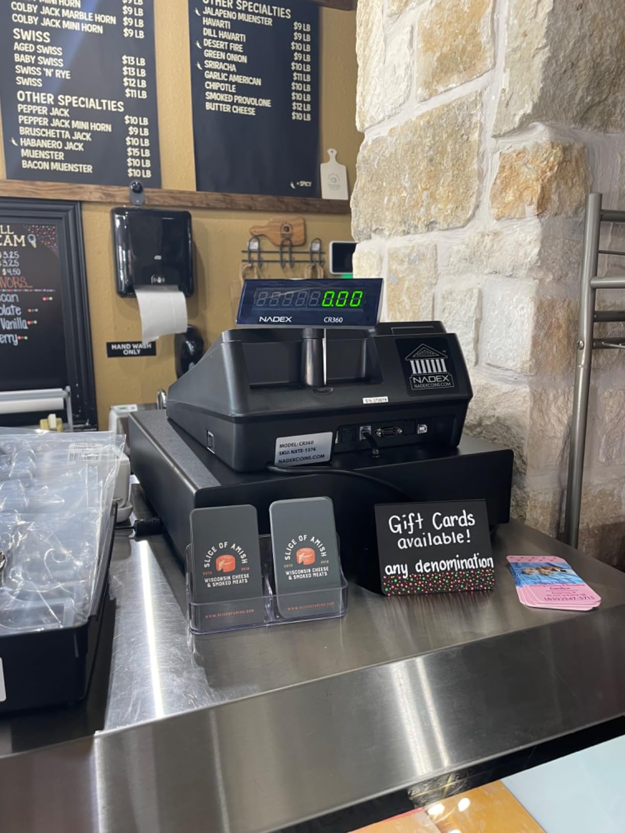 Nadex CR360 Cash Register, 4700 Lookups 50 Dept 50 Clerks, Quick Load Thermal Printer, Compact Size, Cash and Coin Drawer, Black customer photo 2