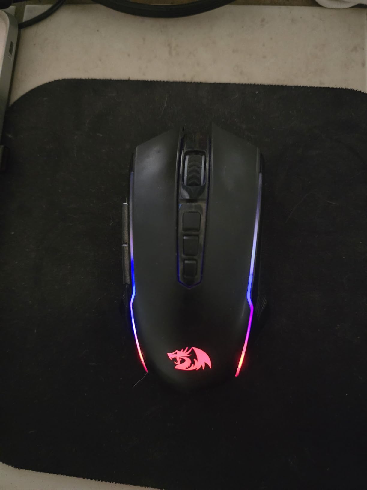 Redragon Gaming Mouse, Wireless Mouse Gaming with 8000 DPI, PC Gaming Mice with Fire Button, RGB Backlit Programmable Ergonomic Mouse Gamer, Rechargeable, 70Hrs for Windows, Mac Gamer, Black customer photo 1