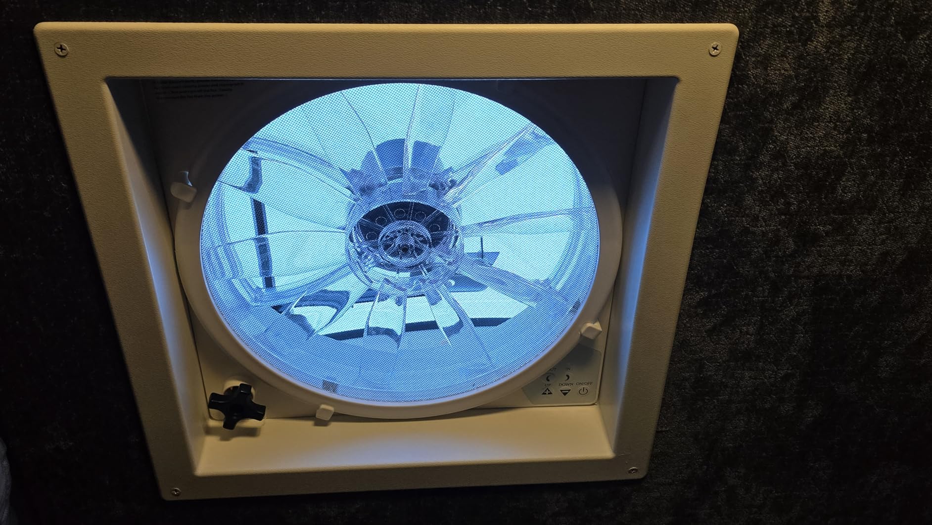 Build-in Rain Shield Rv Roof Vent Fan 14x14 RV Ventilation Fan with Remote Control, 12V Ceiling Exhaust Fan for Trailer, Camper (NO Thermostat) customer photo 1