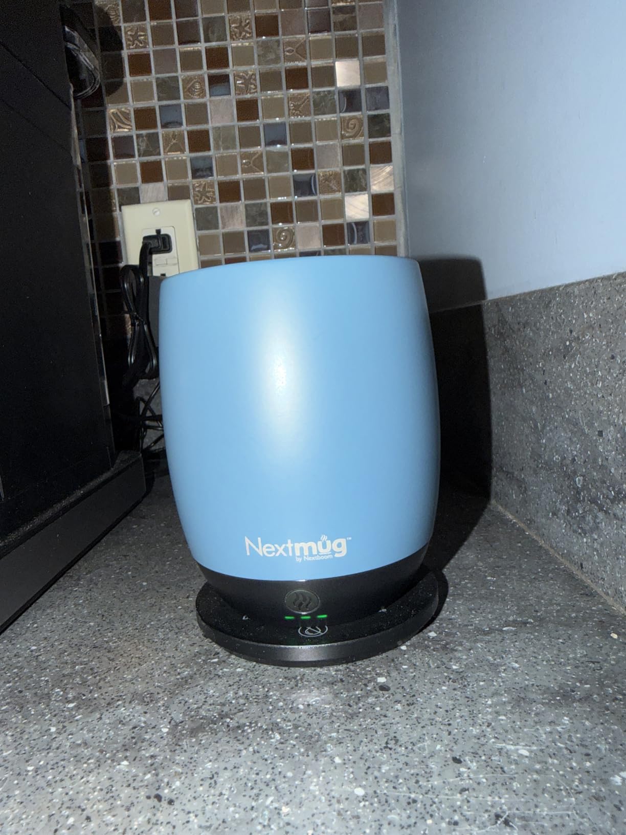 Nextmug - Temperature-Controlled, Self-Heating Coffee Mug (Black - 14 oz.) customer photo 1