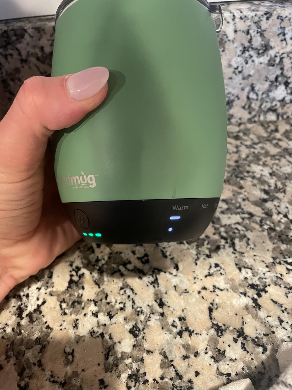 Nextmug - Temperature-Controlled, Self-Heating Coffee Mug (Black - 14 oz.) customer photo 2