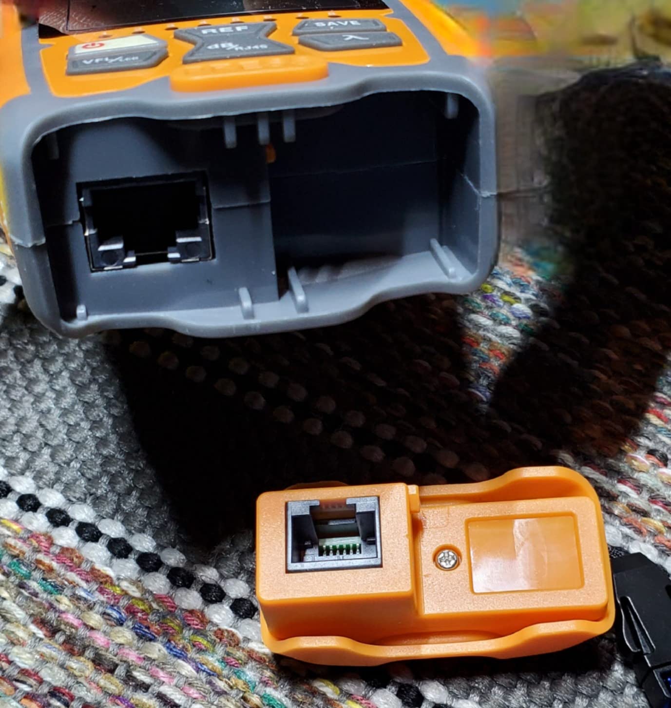 Fiber Optic Tester Portable Fiber Light Power Meter SC/FC/ST Universal Interface Fiber Tester Built-in 10Km Visual Fault Locator (OPM&VFL) with FC to LC Adapter customer photo 1