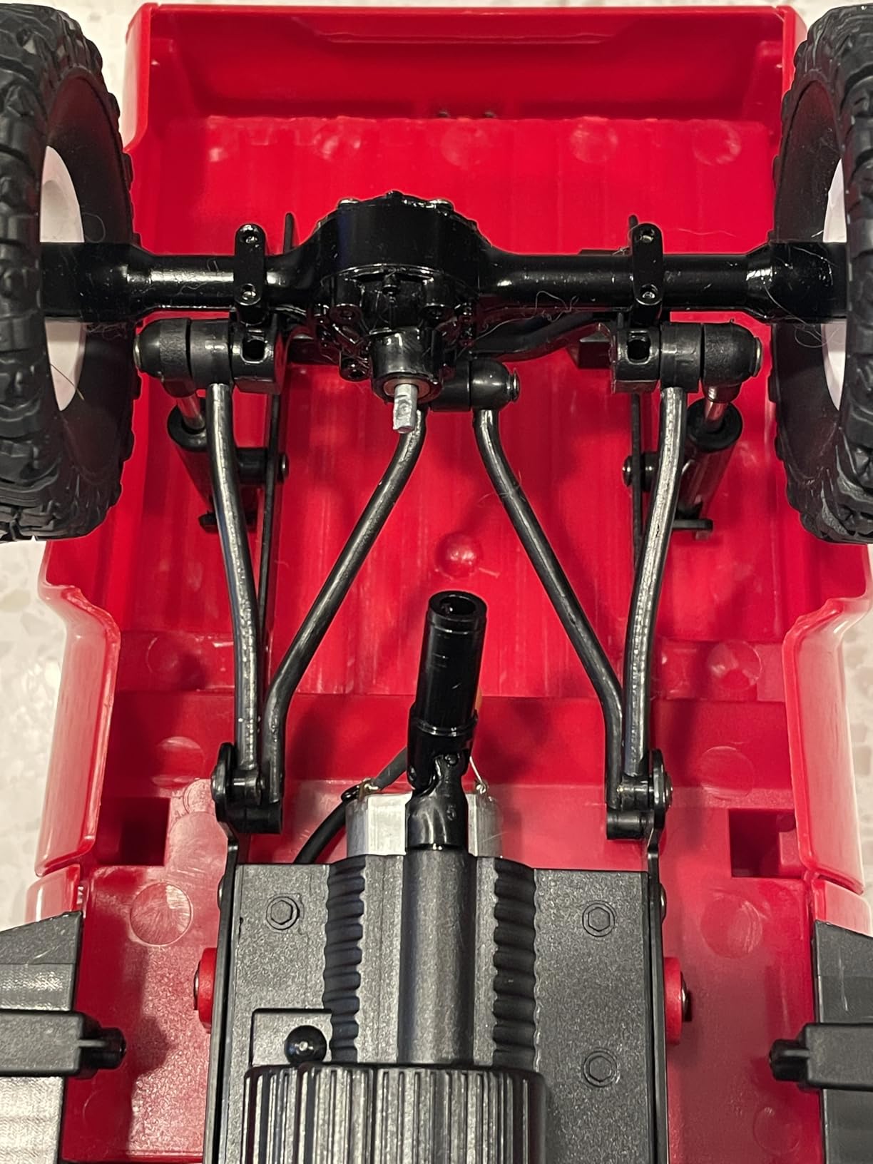 YIKESHU RC Crawler Offroad RC Truck 4x4 Remote Control Rock Crawler WPL C24-1 Pickup Trucks with Led Light, 2.4 Ghz 1/16 Scale All Terrain Car Brushed RTR Pickup for Adults customer photo 1