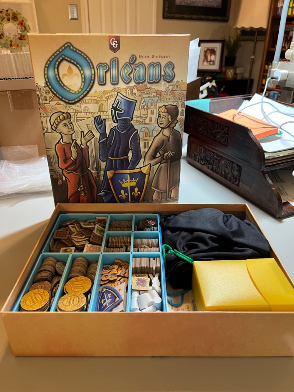 Token Silo Convertible | Store & Organize Board Game Tokens | 9 Removable Trays in 3 Different Sizes | Stackable | Convenient Space-Saving Design | Lime Green Color | Made by Gamegenic (GGS22004ML) customer photo 2