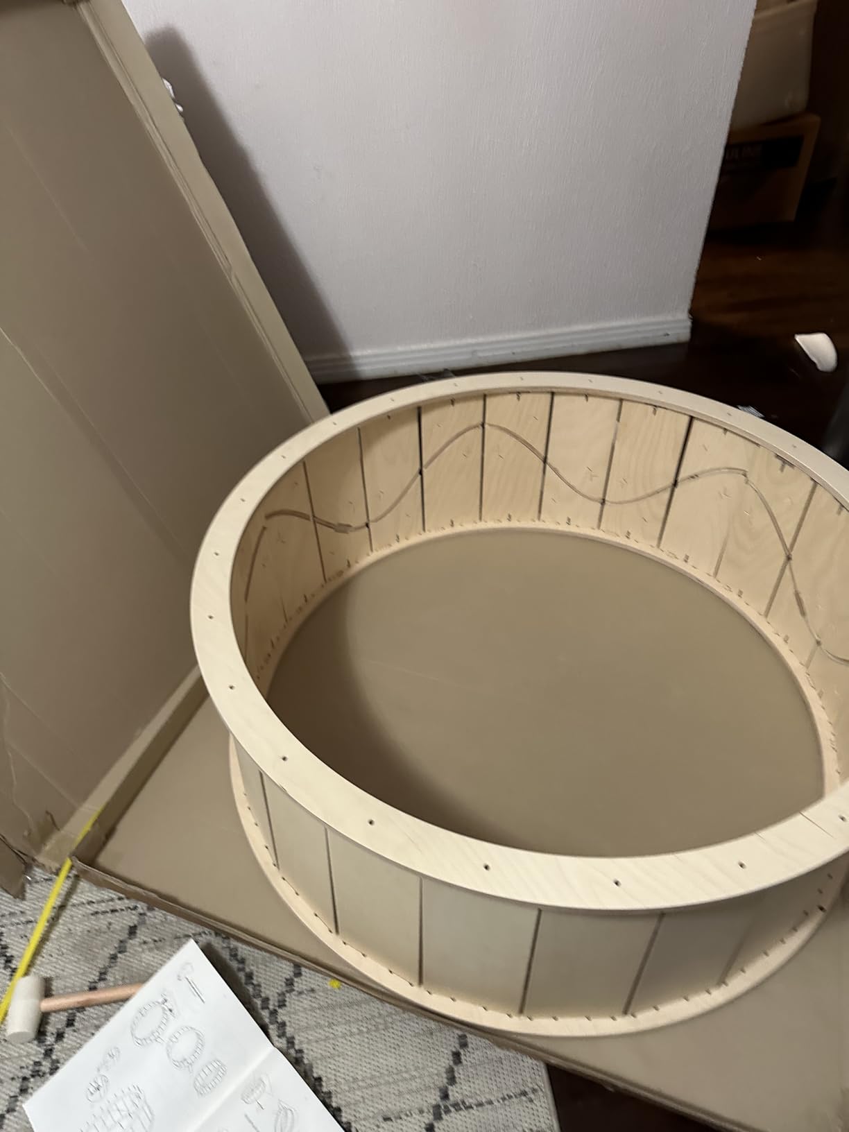 Star Cat Wheel, Cat Treadmill, Exercise Wheel for Running, Spinning, Scratching, and Climbing for Indoor Cats, Premium Birch Wood, Eco-Friendly, Moving Fish, Wide Running Track, 47.2 inch XL Size customer photo 2