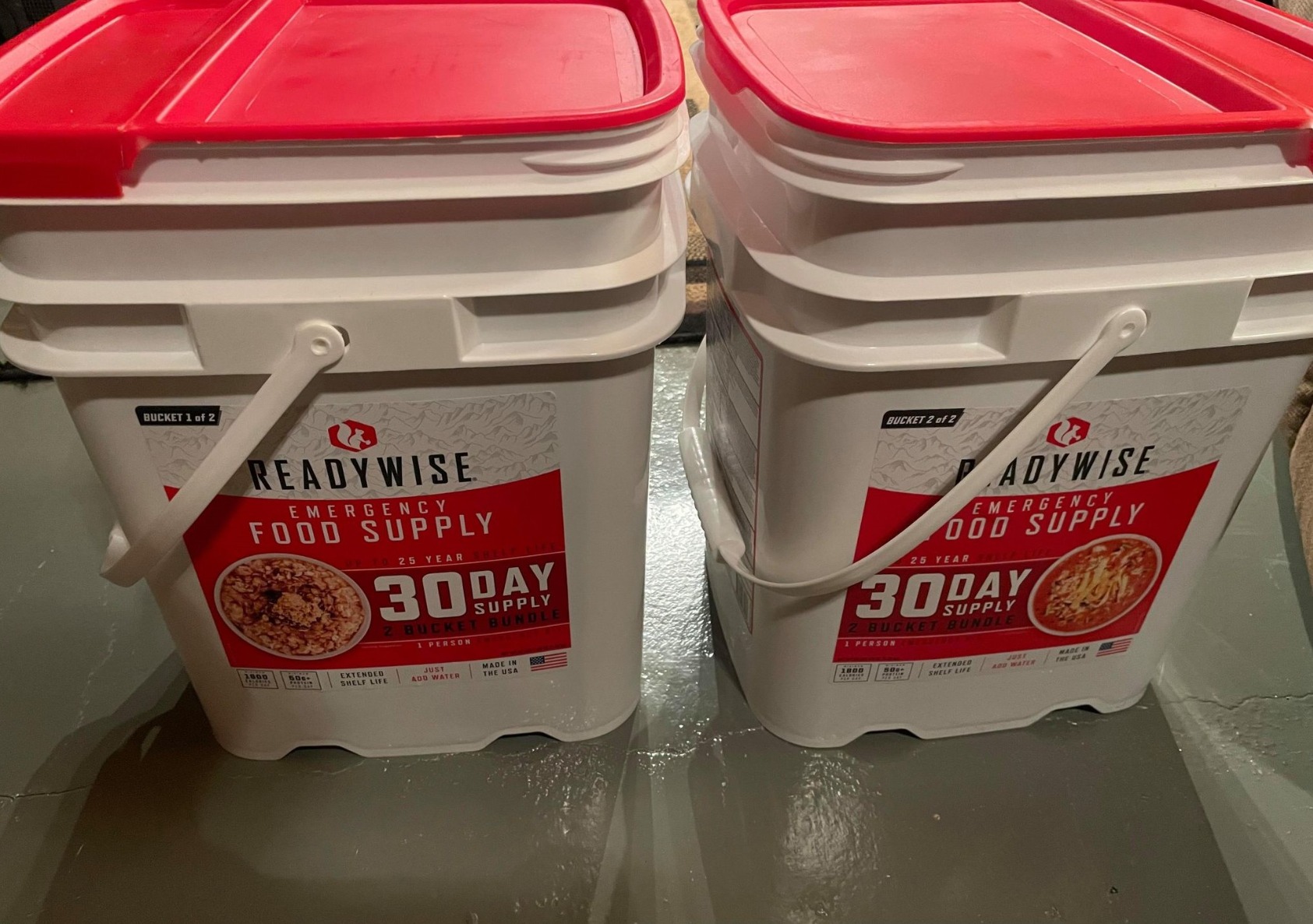 ReadyWise 3 Month Emergency Food Supply - 894 Servings, 6 Buckets, Freeze Dried Protein Meals, Disaster Survival Food Storage Kit, Ready to Eat, Camping Essentials, up to 25 Year Shelf Life customer photo 2