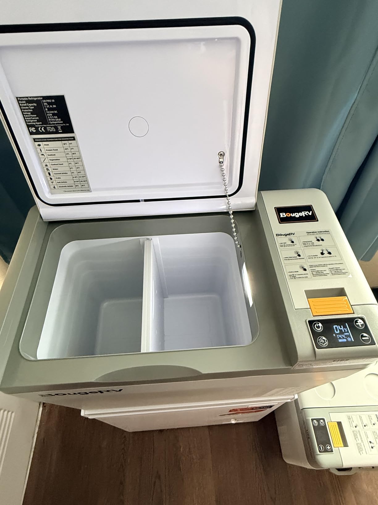 BougeRV 12 Volt Refrigerator, CRPRO 30 Quart 12V Car Fridge, Portable Freezer (-8℉~50℉), Compressor Electric Cooler with 12V/24 DC, 110-240 AC for Outdoor Camping Overlanding Truck RV SUV Van customer photo 1